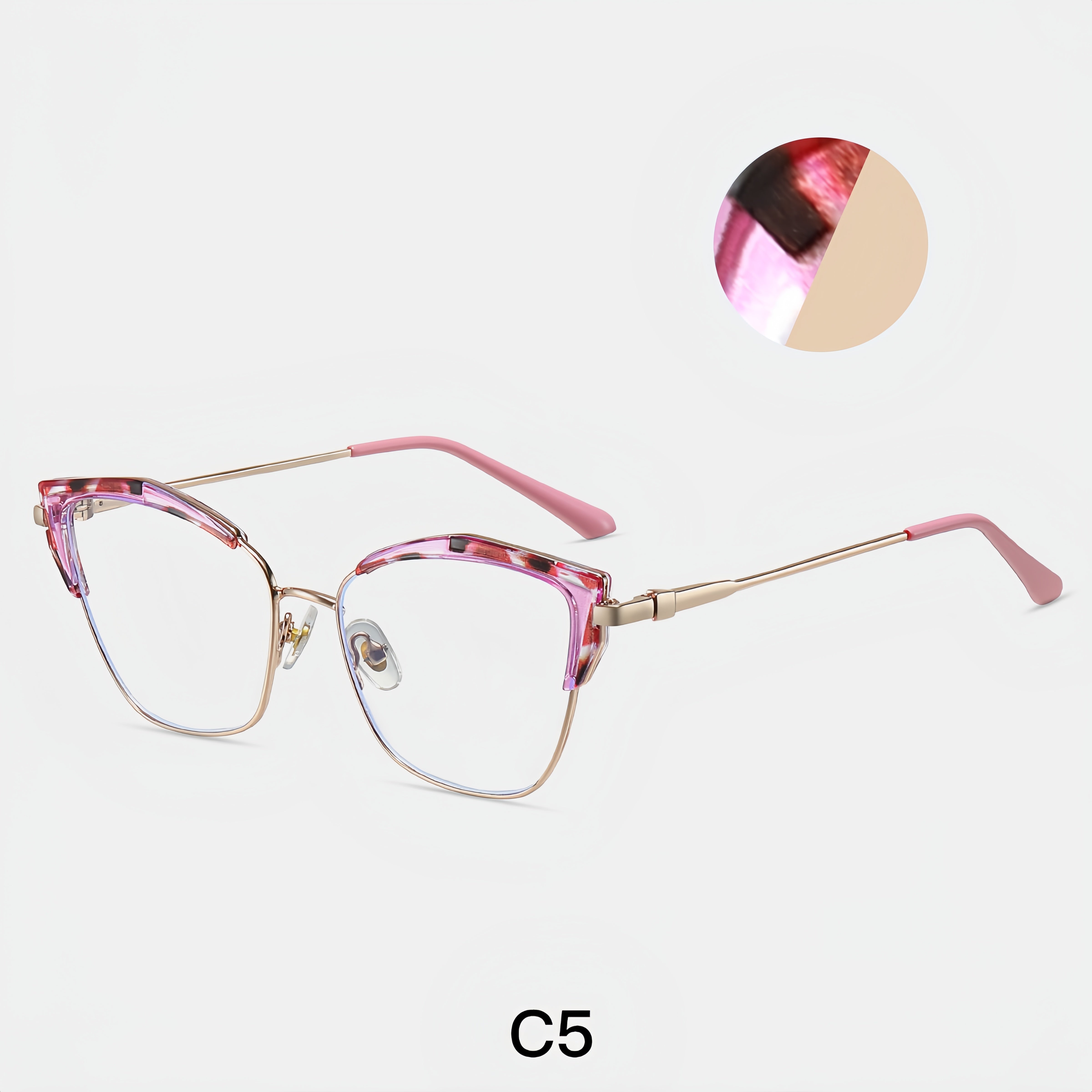 TR90 Metal Butterfly Glasses Frame
