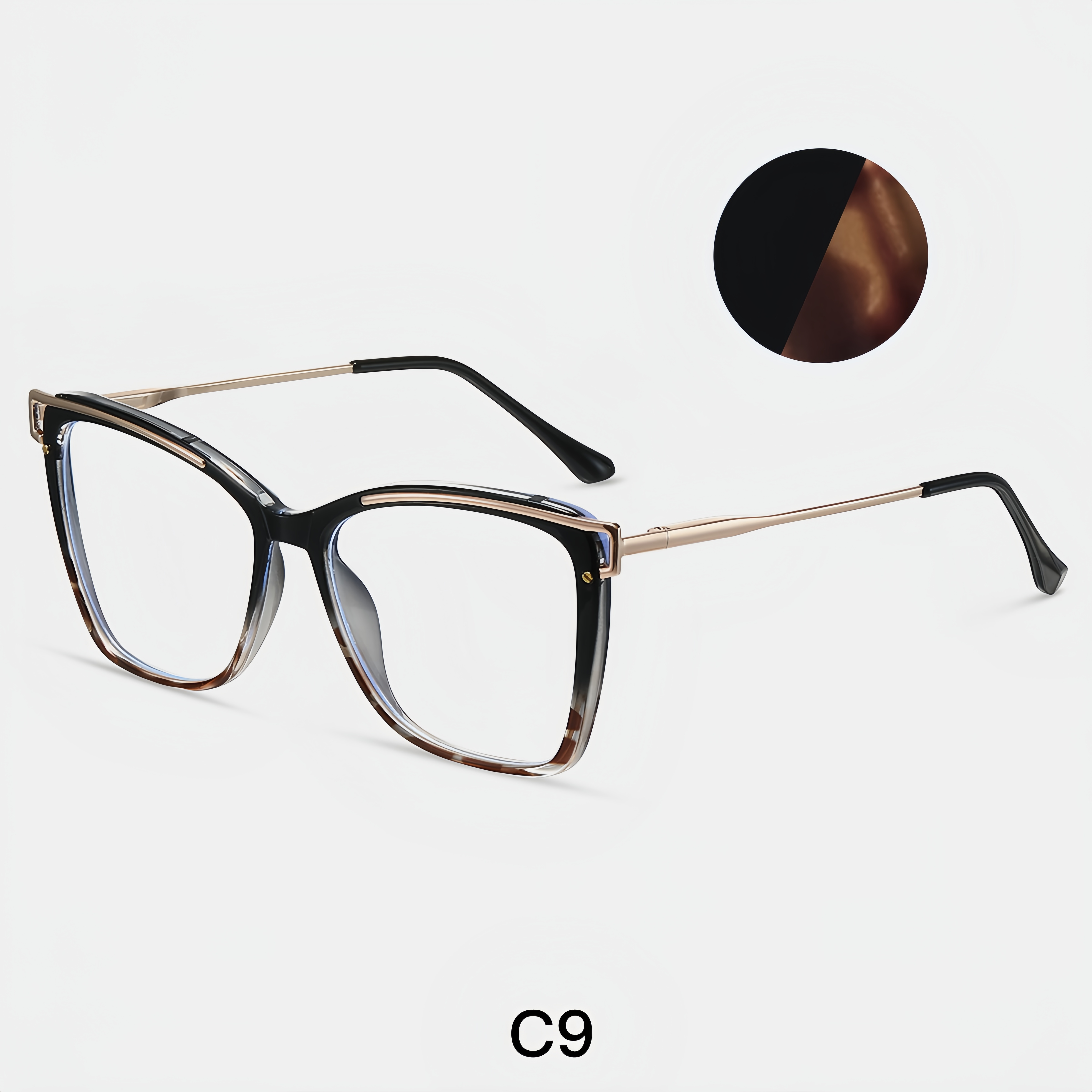 Women's TR90+ Metal Eyeglass Frame
