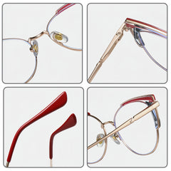 TR90-Metal Hybrid Cat-Eye Glasses