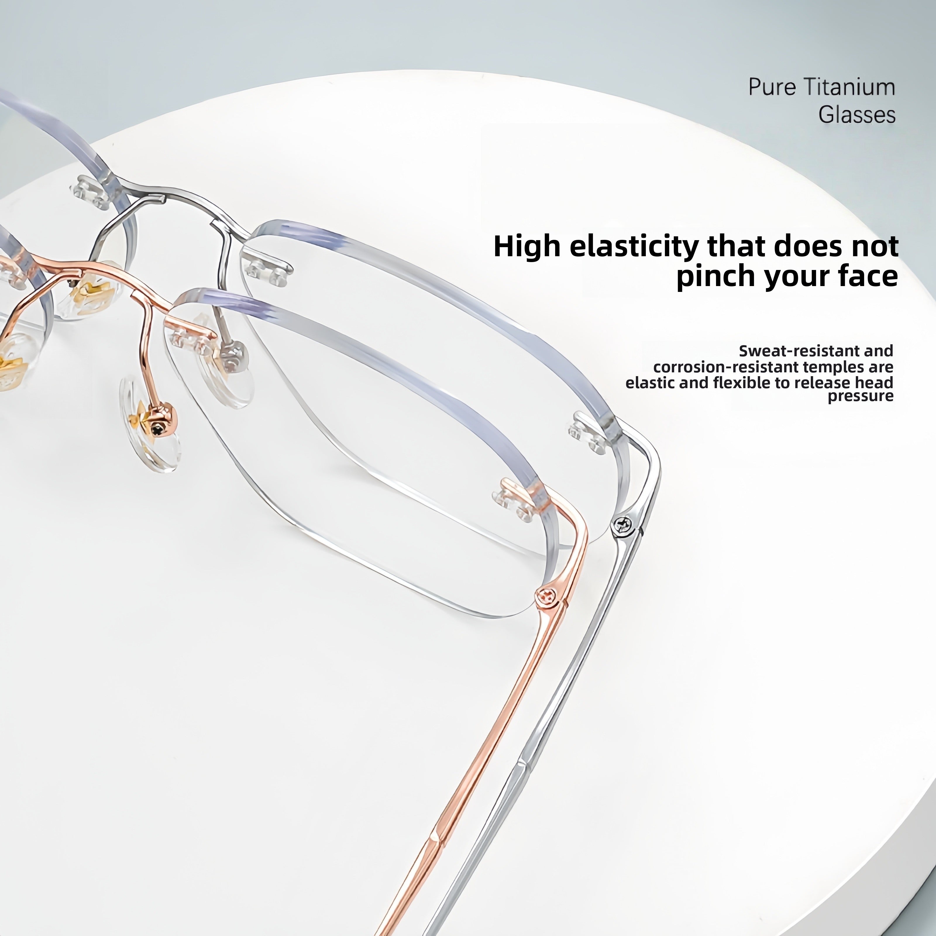 Women's Ultra-Light Pure Titanium Glasses Frame