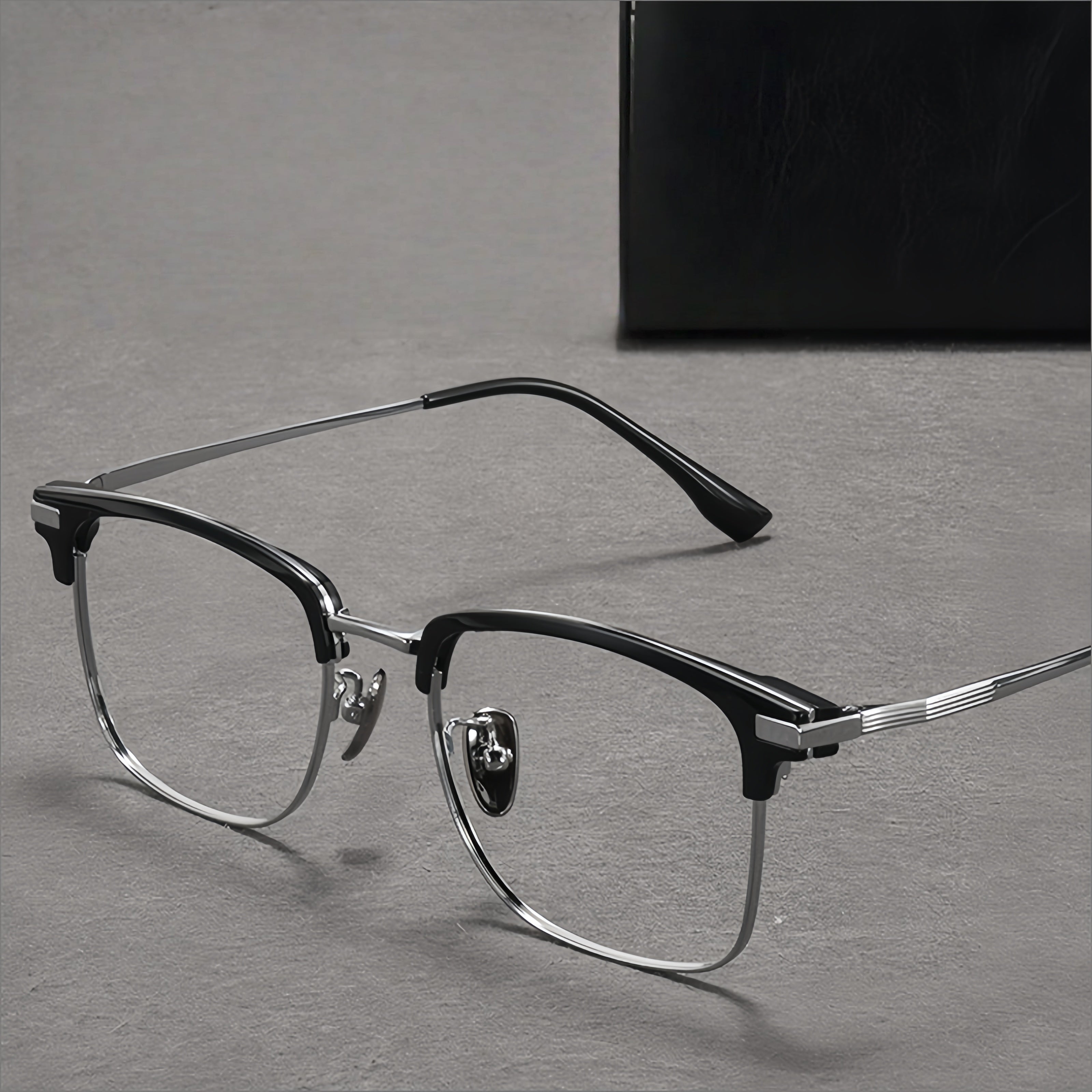 Men's ultra-light pure titanium glasses frame