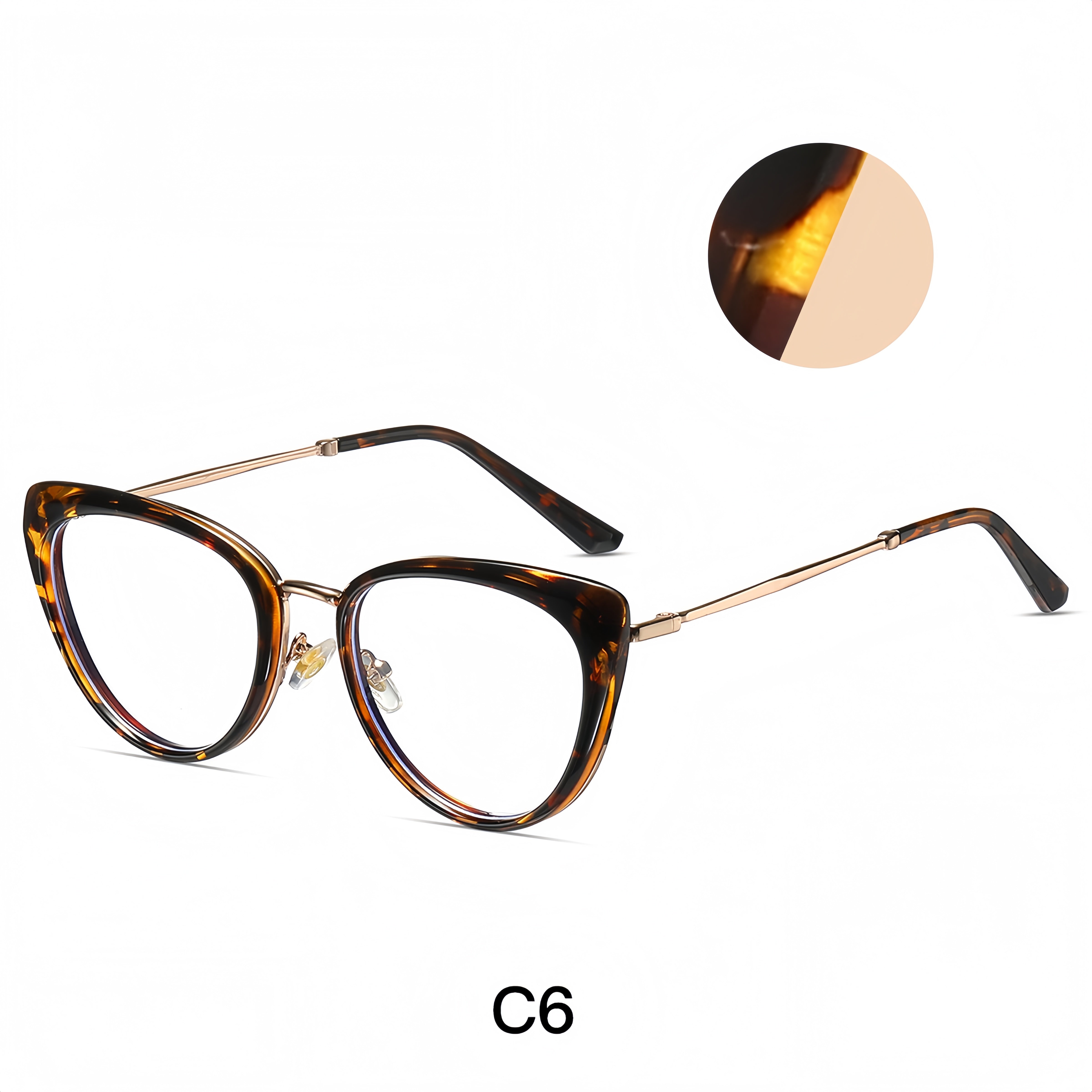 Women's Metal Cat-Eye Optical Frames