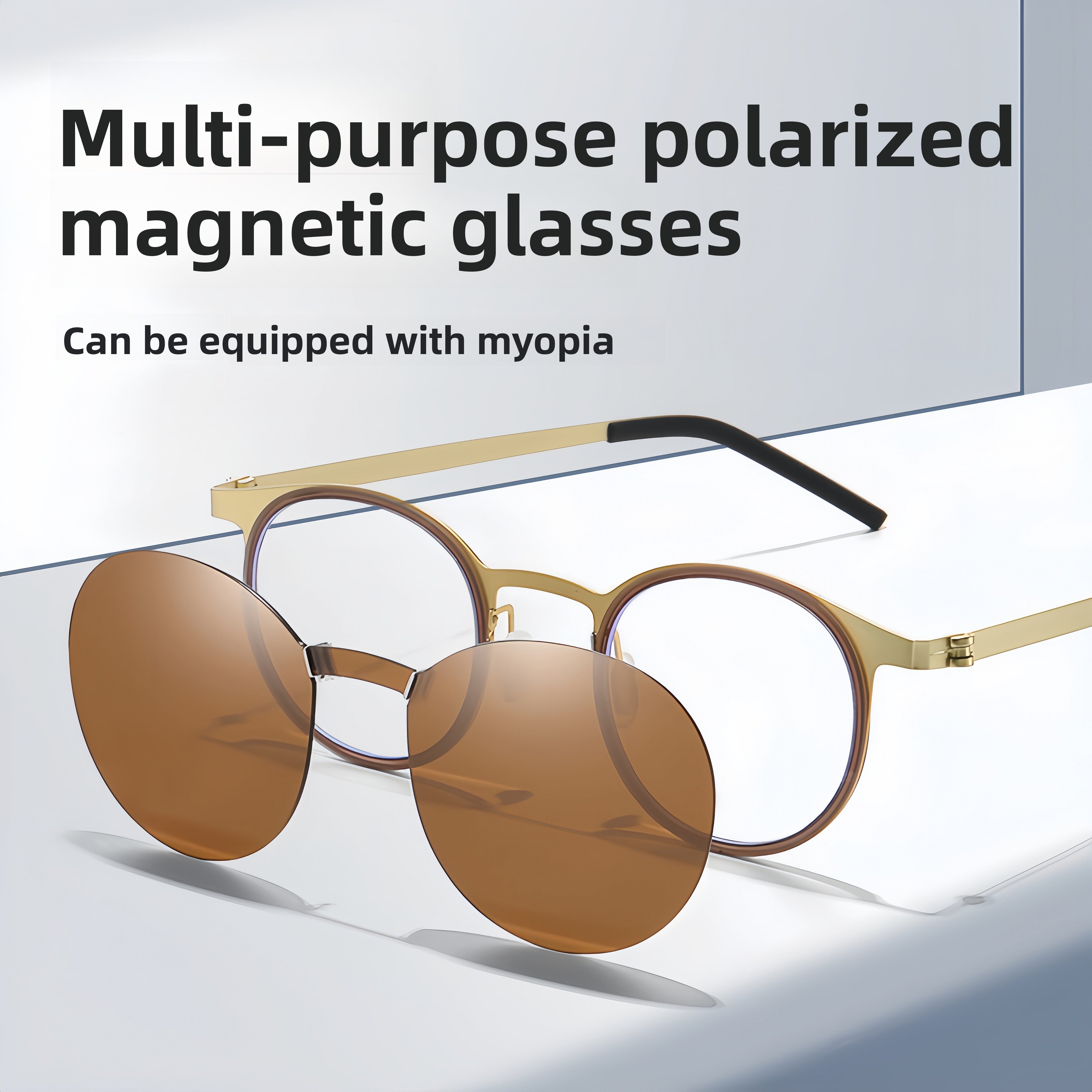 Circular Titanium Mag-Polarized RX Frame