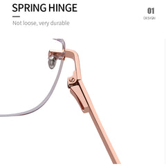 Rimless Beveled Edge Glasses