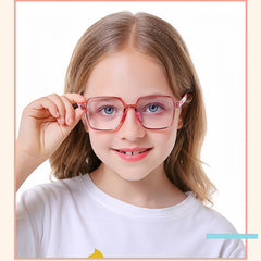 Rectangular Flexible TR90 Eyeglass Frame for Students