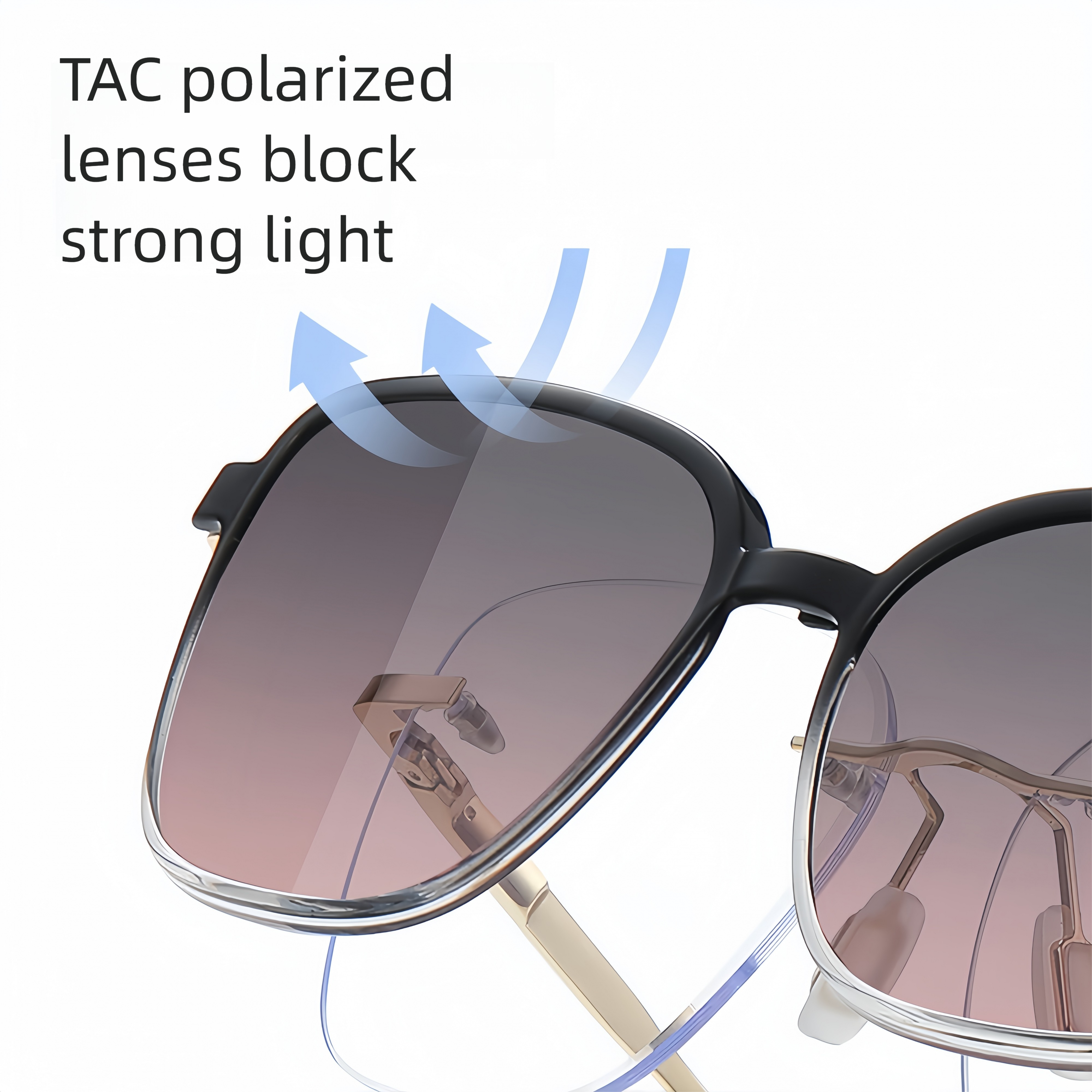 Women's TR90 Prescription Frame & Magnetic Clip-on Sunglass Kit