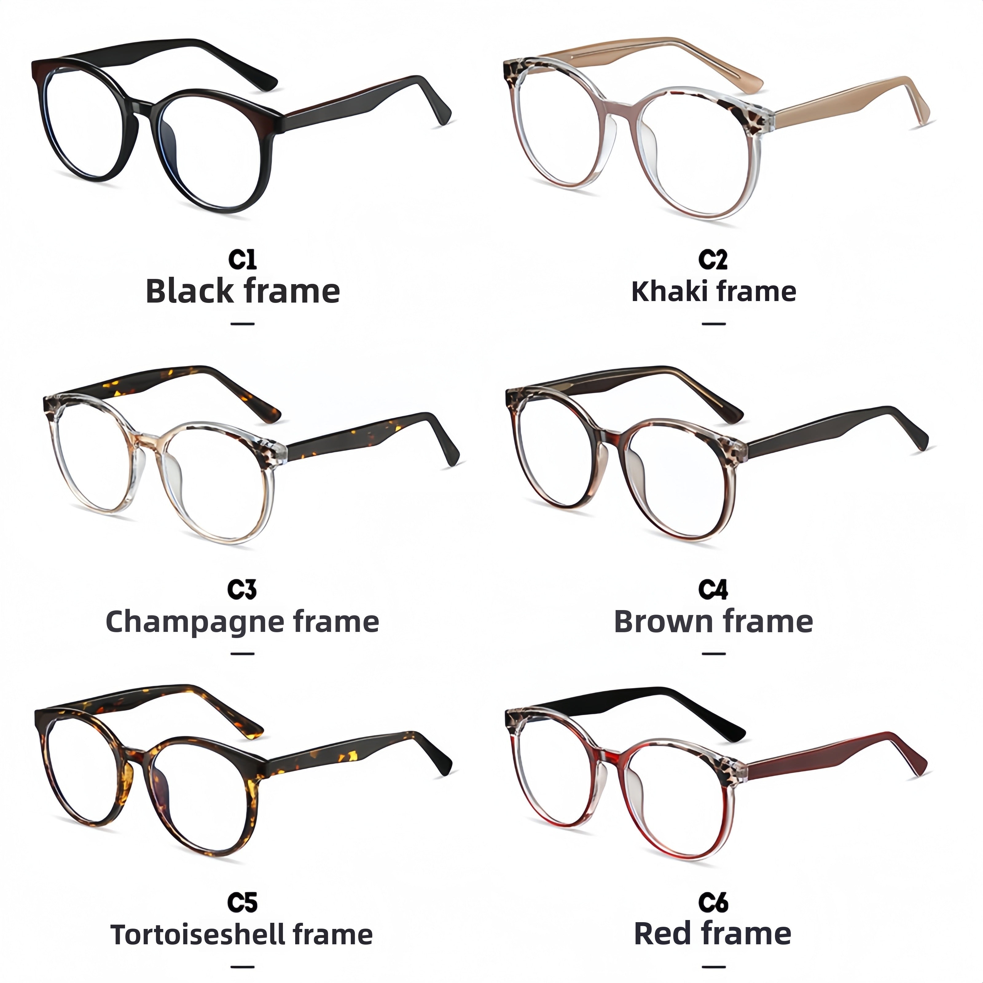 Women's TR90 Candy-Colored Eyeglass Frames
