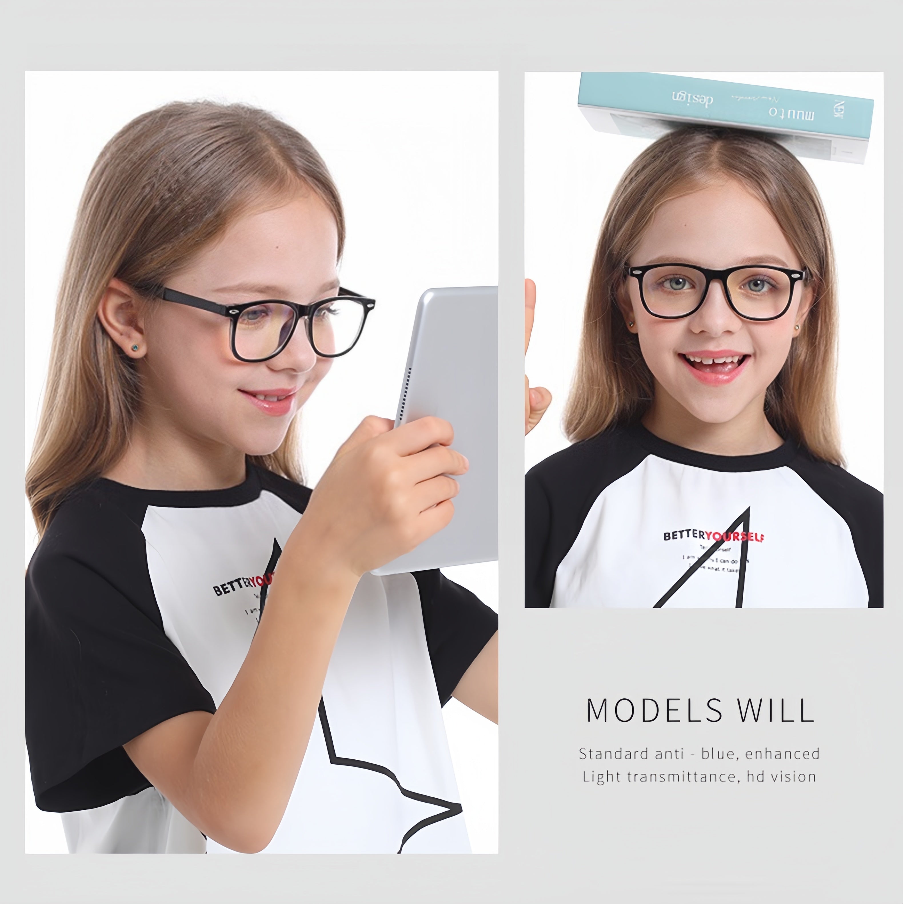 Kids' TR90 Glasses Frame with Safety & Smart Design