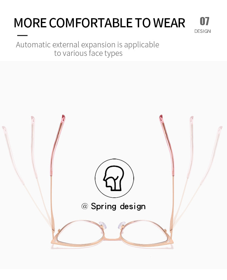 Women's casual cat eyeglass frame