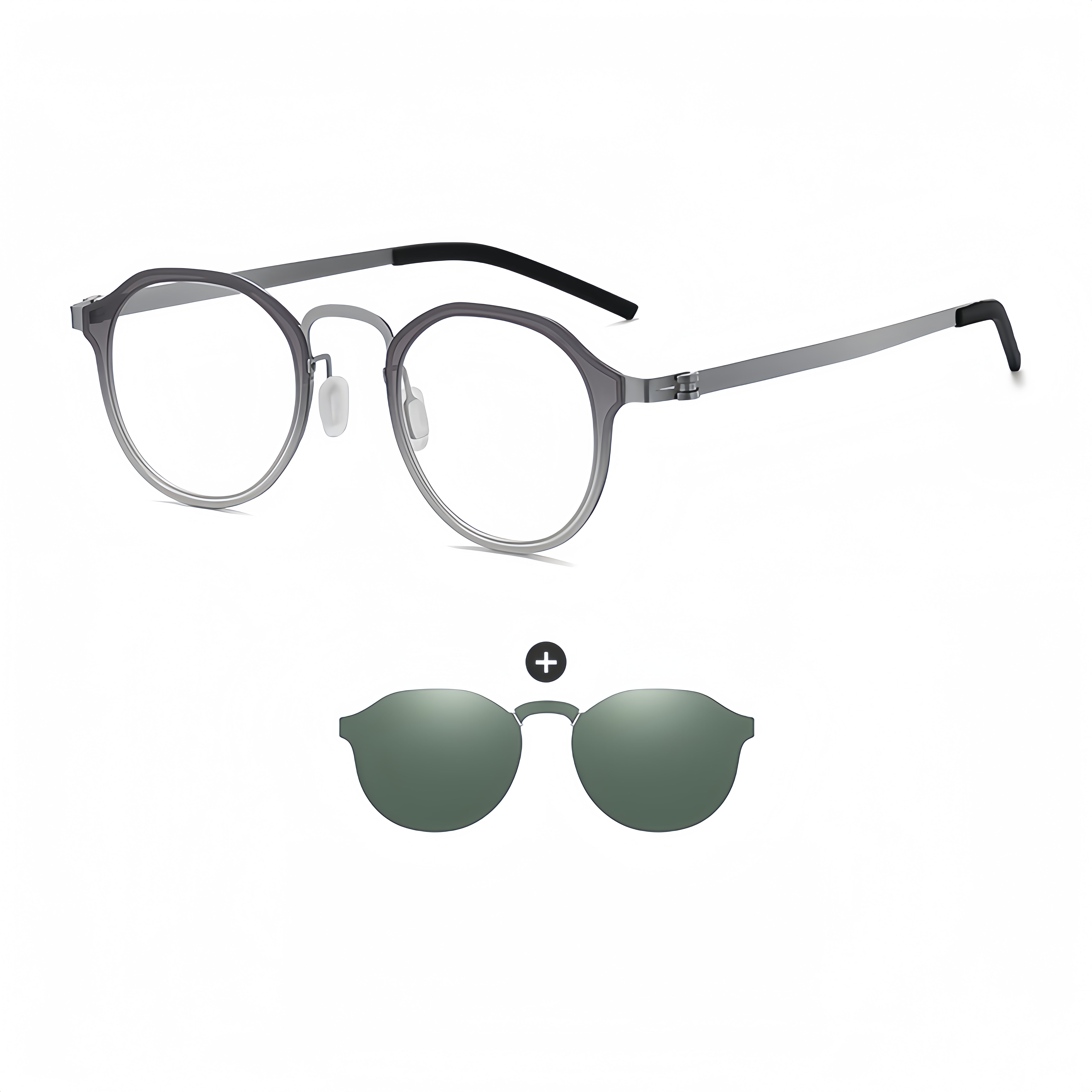Magnetic Polarized Clip-Ons for RX Metal Frames