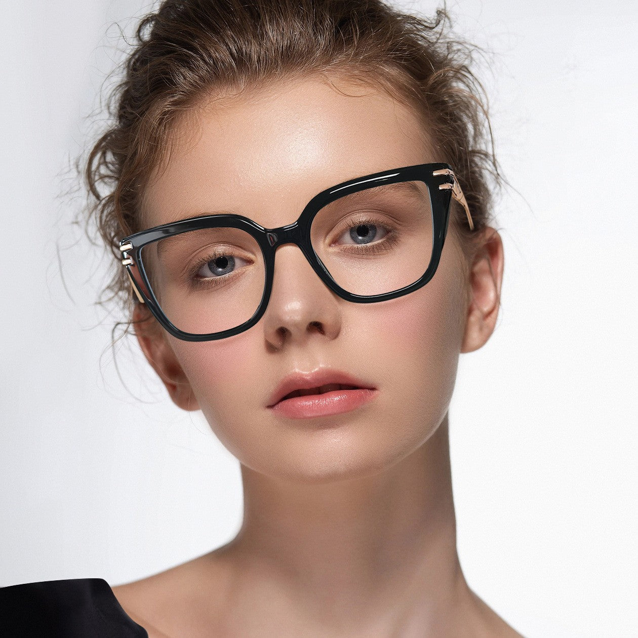 Women's TR90 & Metal Square Eyeglass Frames