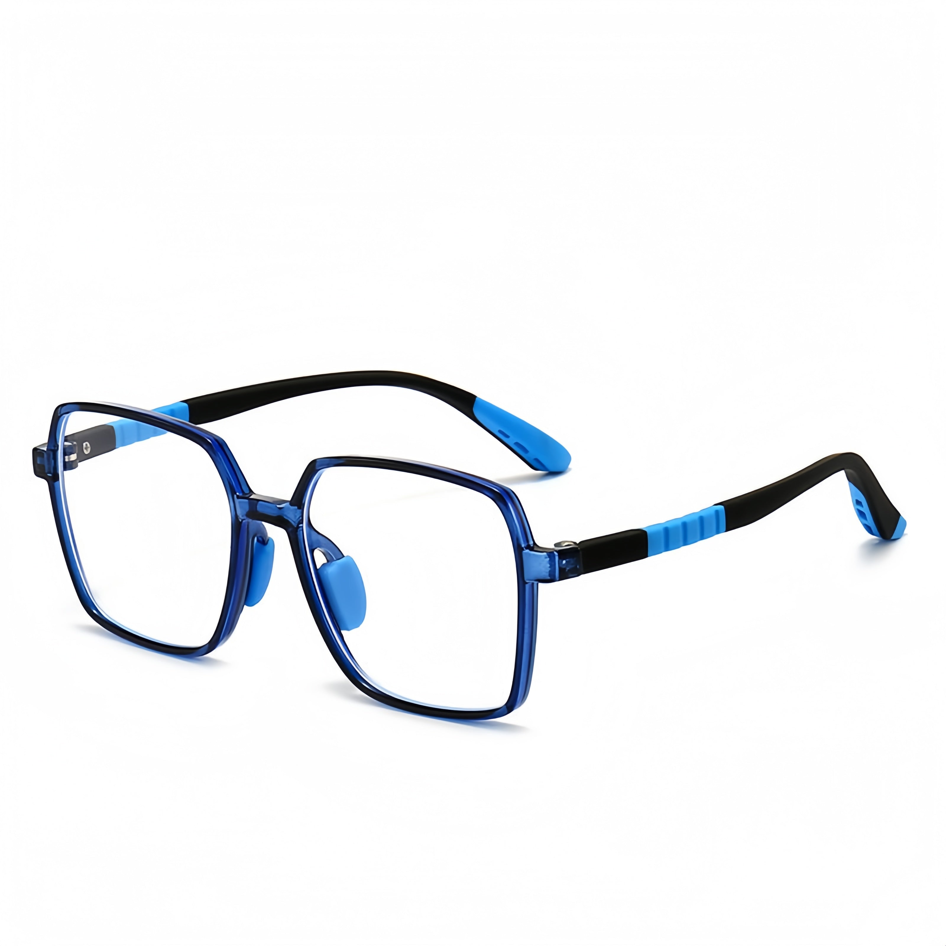 Rectangular Flexible TR90 Eyeglass Frame for Students