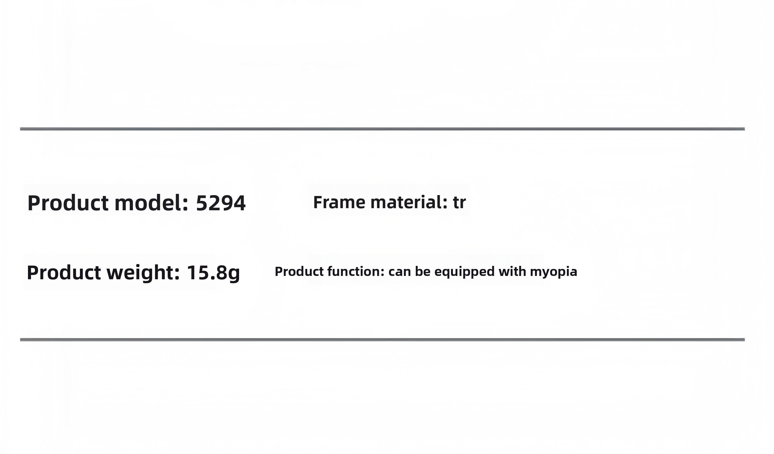 Polygonal TR90 Eyeglass Frame for Students