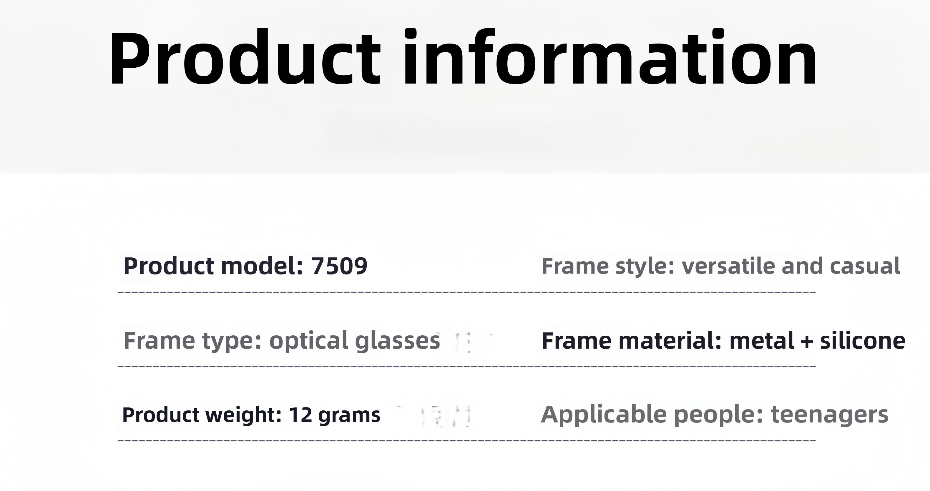 Students' Prescription Glasses Frame with Smart Myopia Control