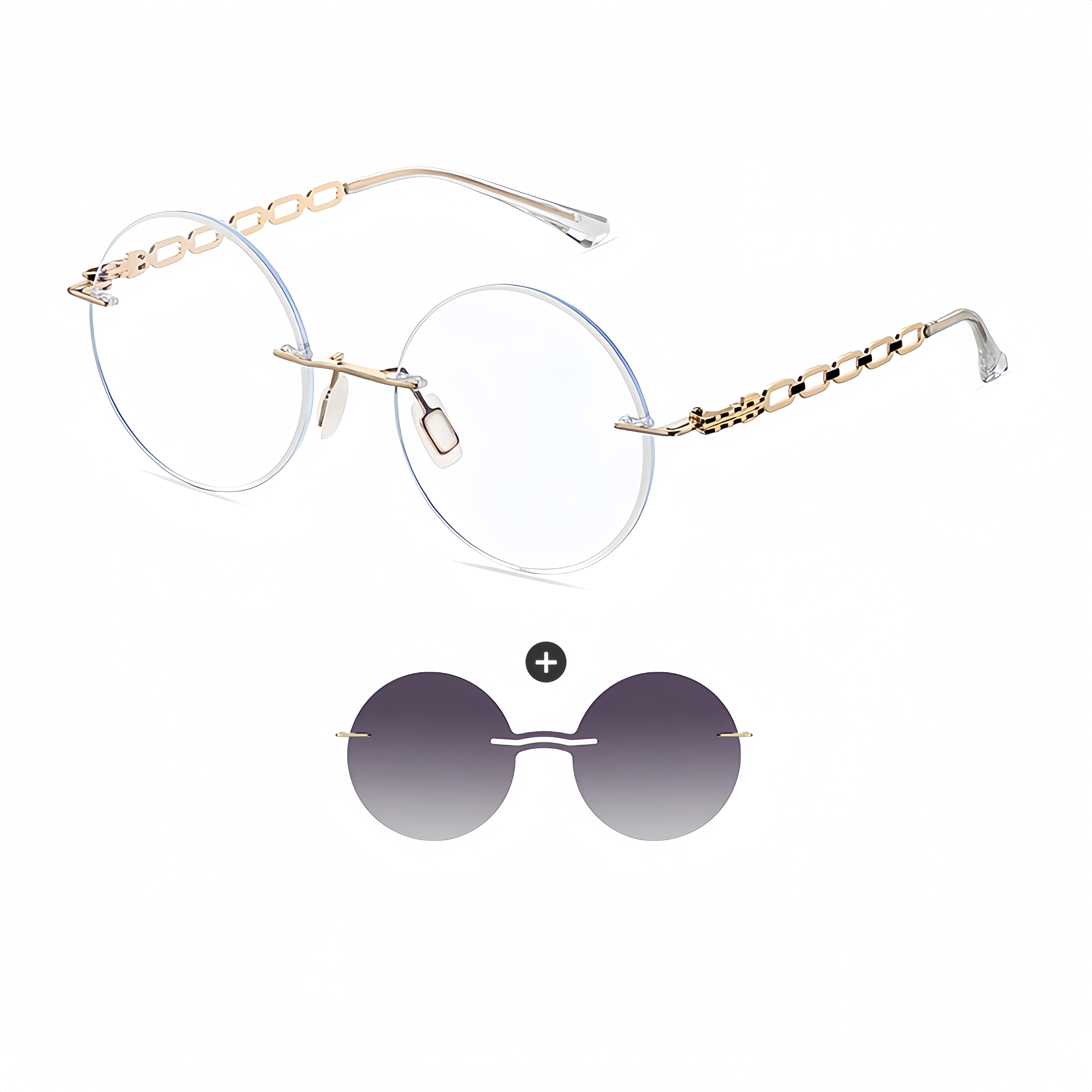 Semi-Rimless Magnetic RX Frame