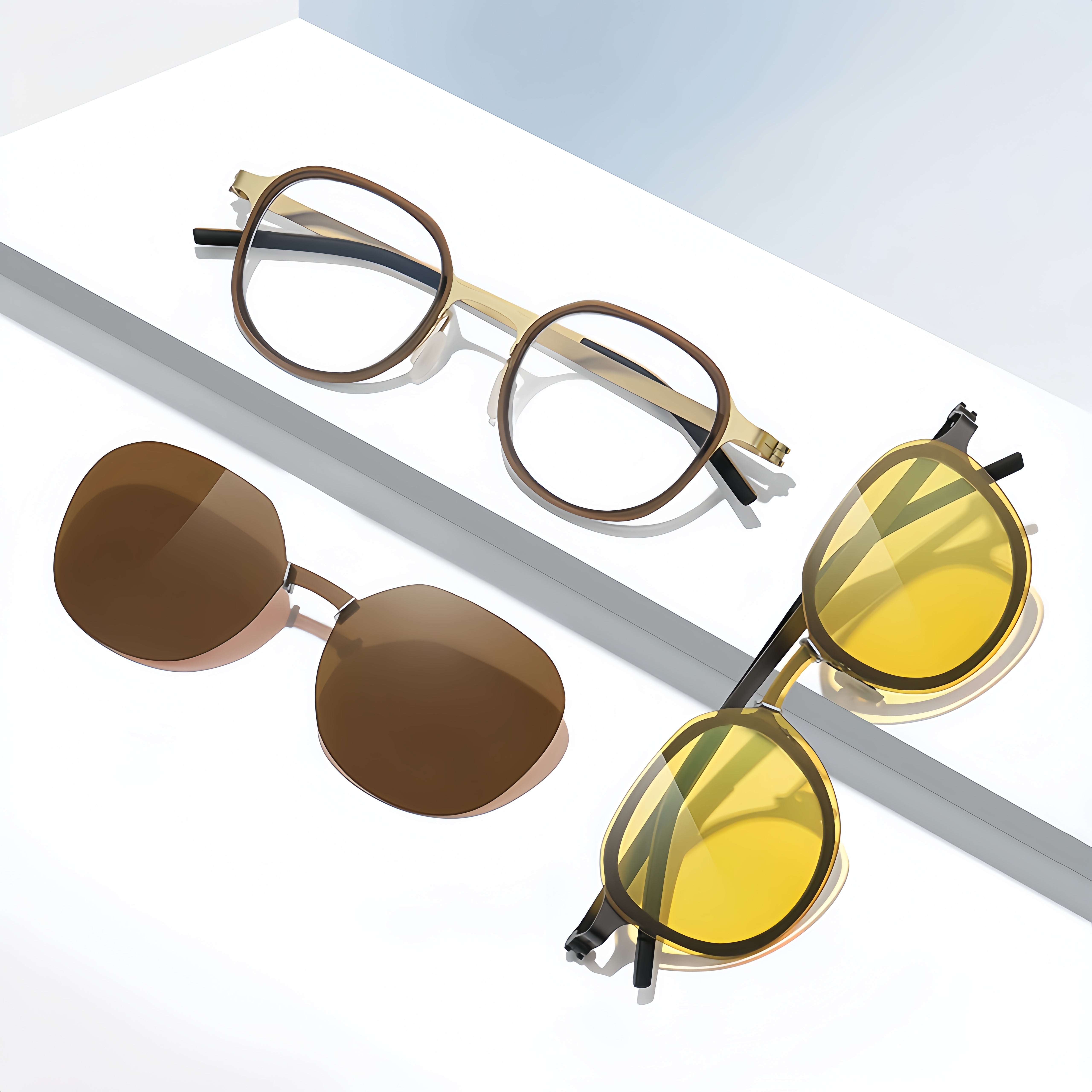 Ultra-Light Metal Prescription Frame