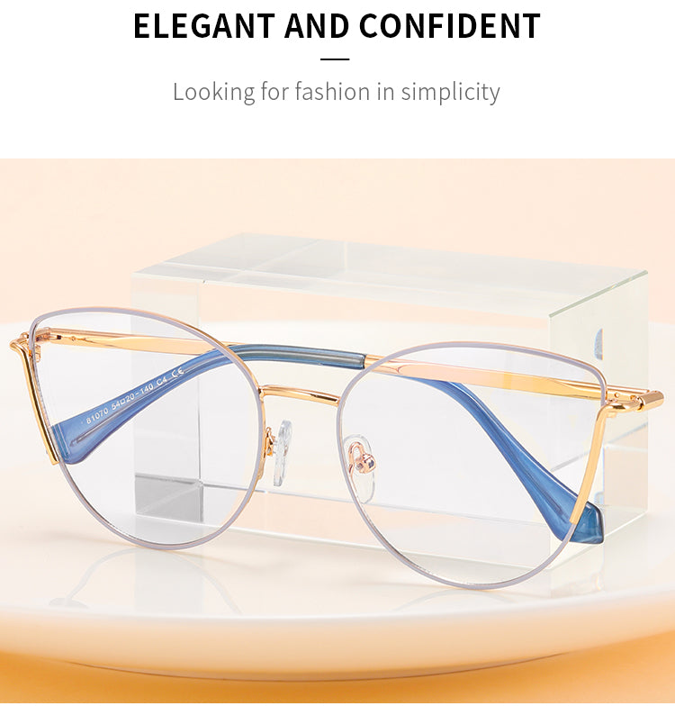 Women's Retro Metal Glasses Frames