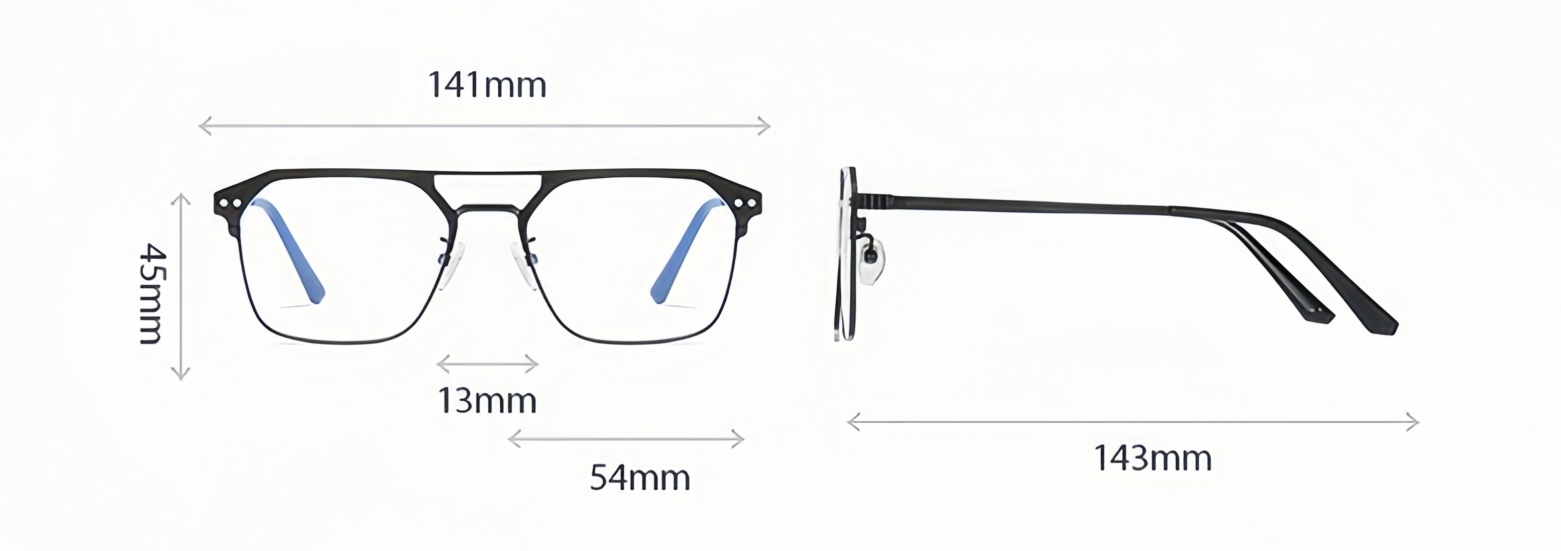 Men's Magnetic Clip-On Sunglasses + Prescription Glasses Frame