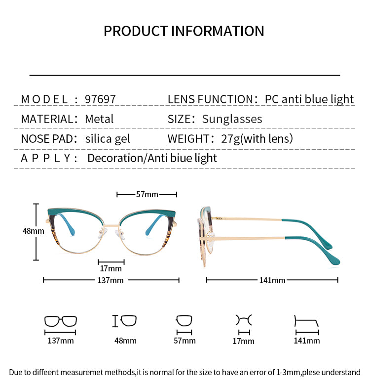 Women's Cat-Eye Glasses Frames