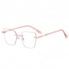Women's Rimless Metal Glasses Frames