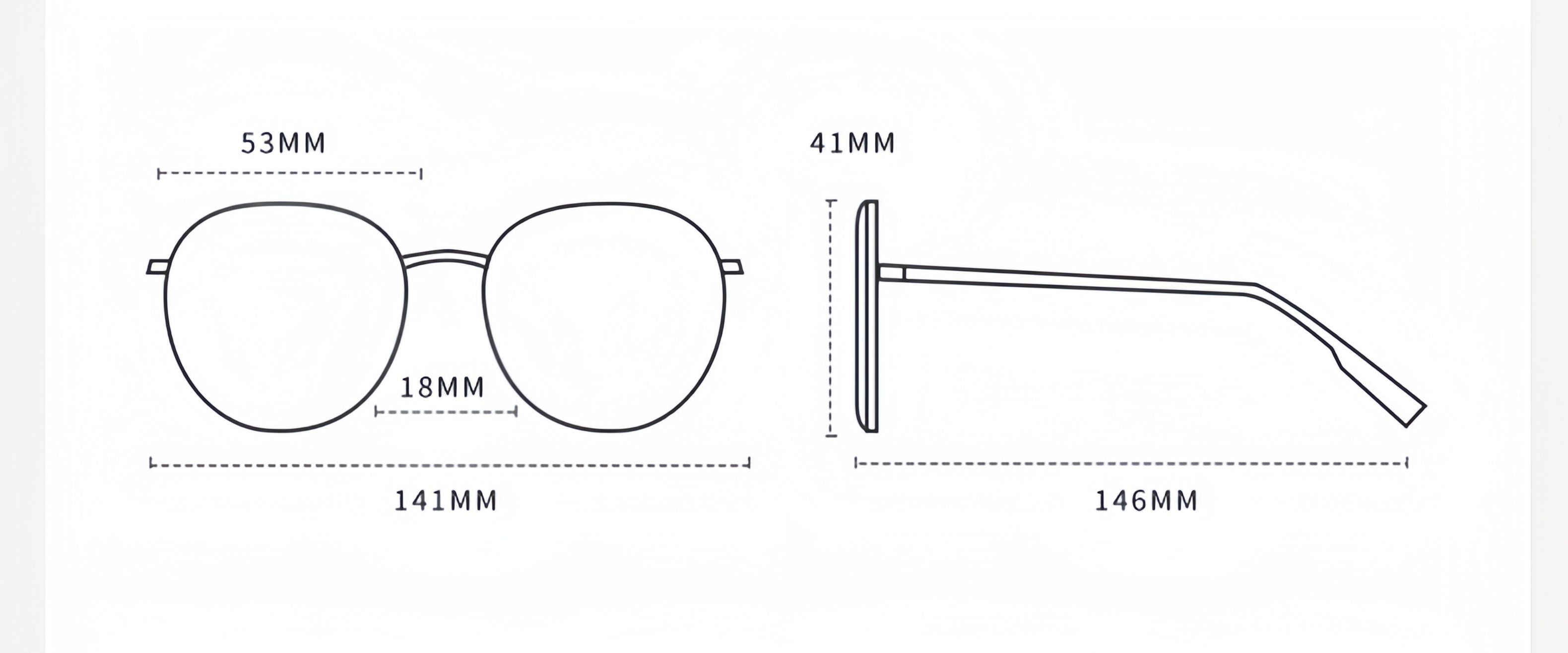 Men's Pure Titanium Fashion Glasses Frame