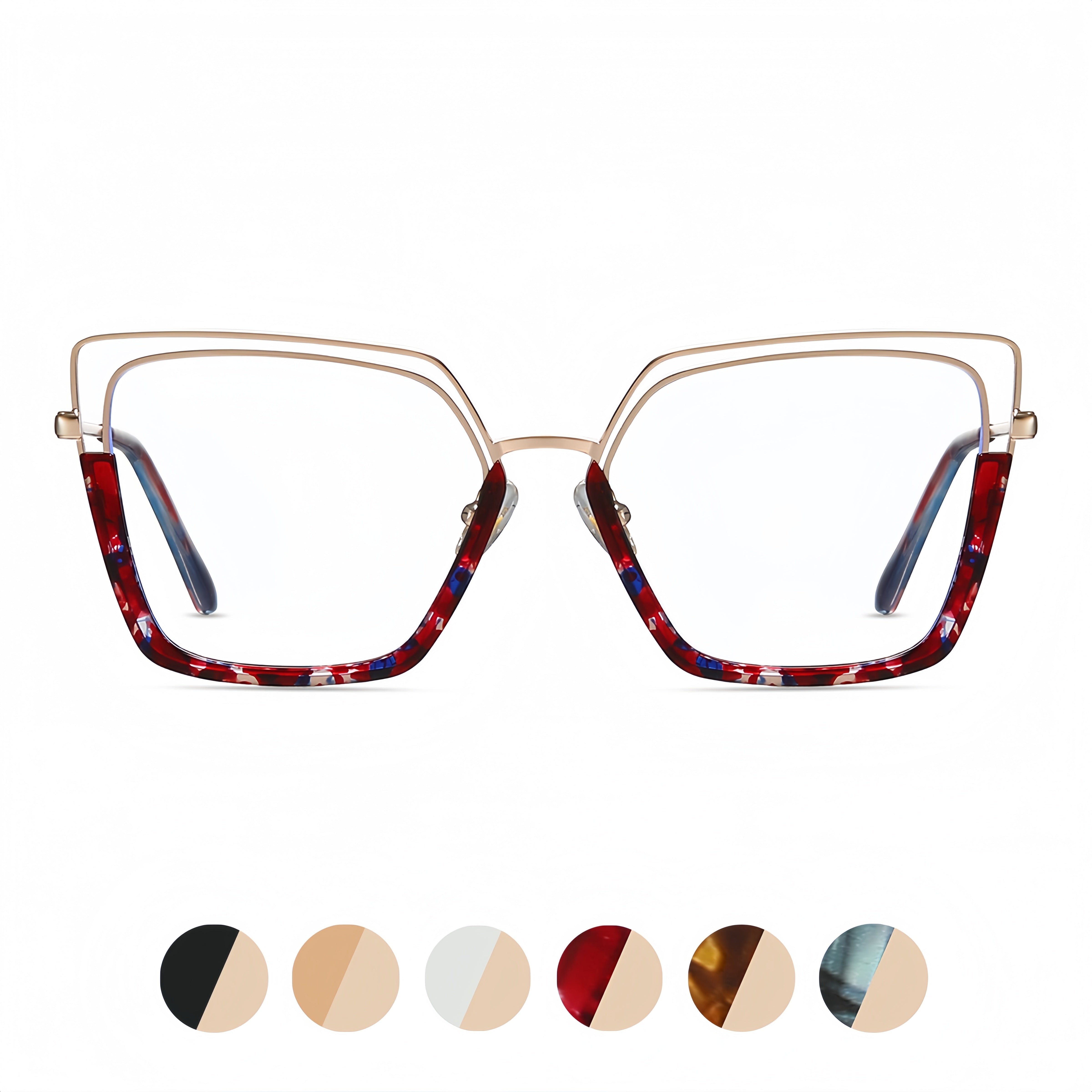 Women's TR90-Metal Hybrid Glasses Frames