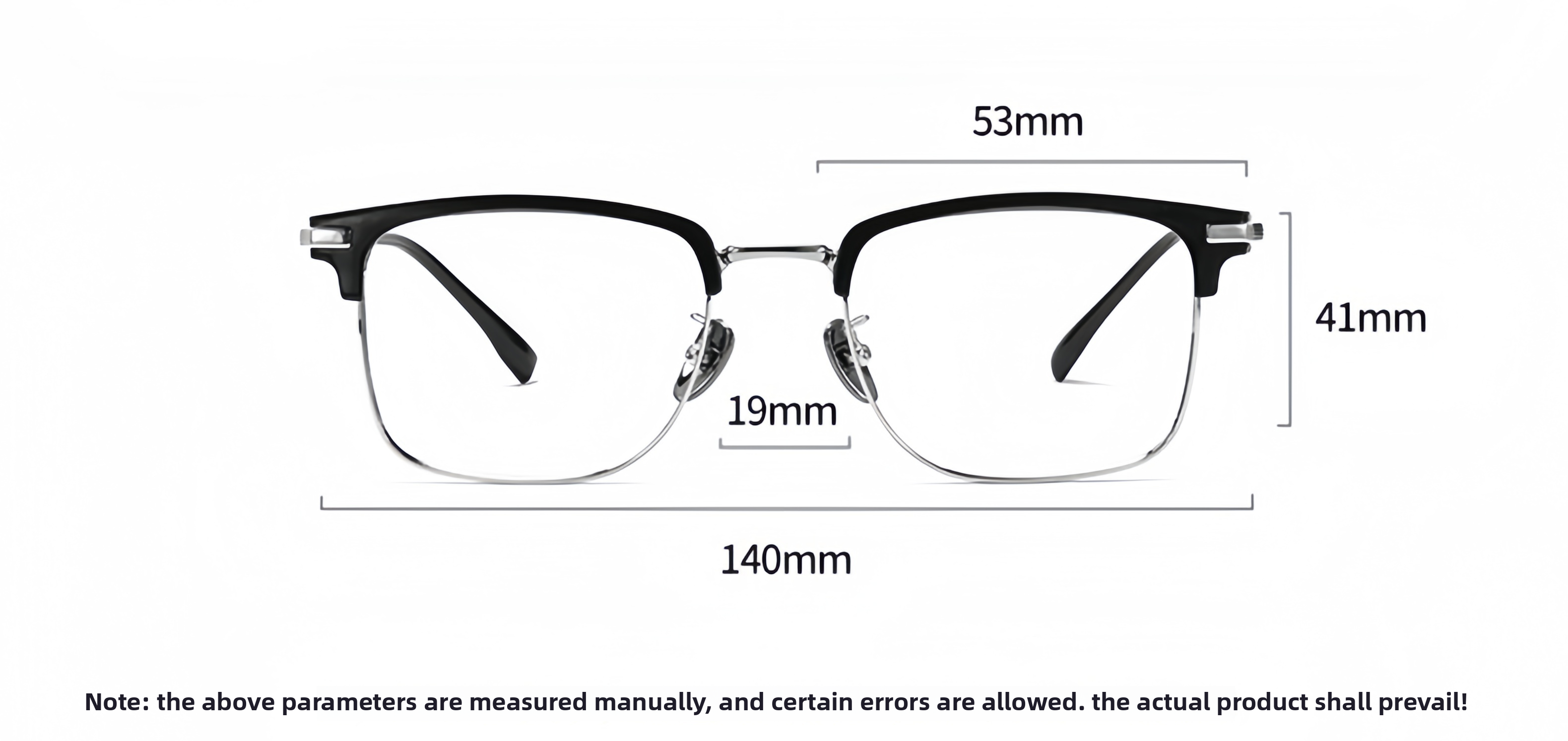 Men's ultra-light pure titanium glasses frame