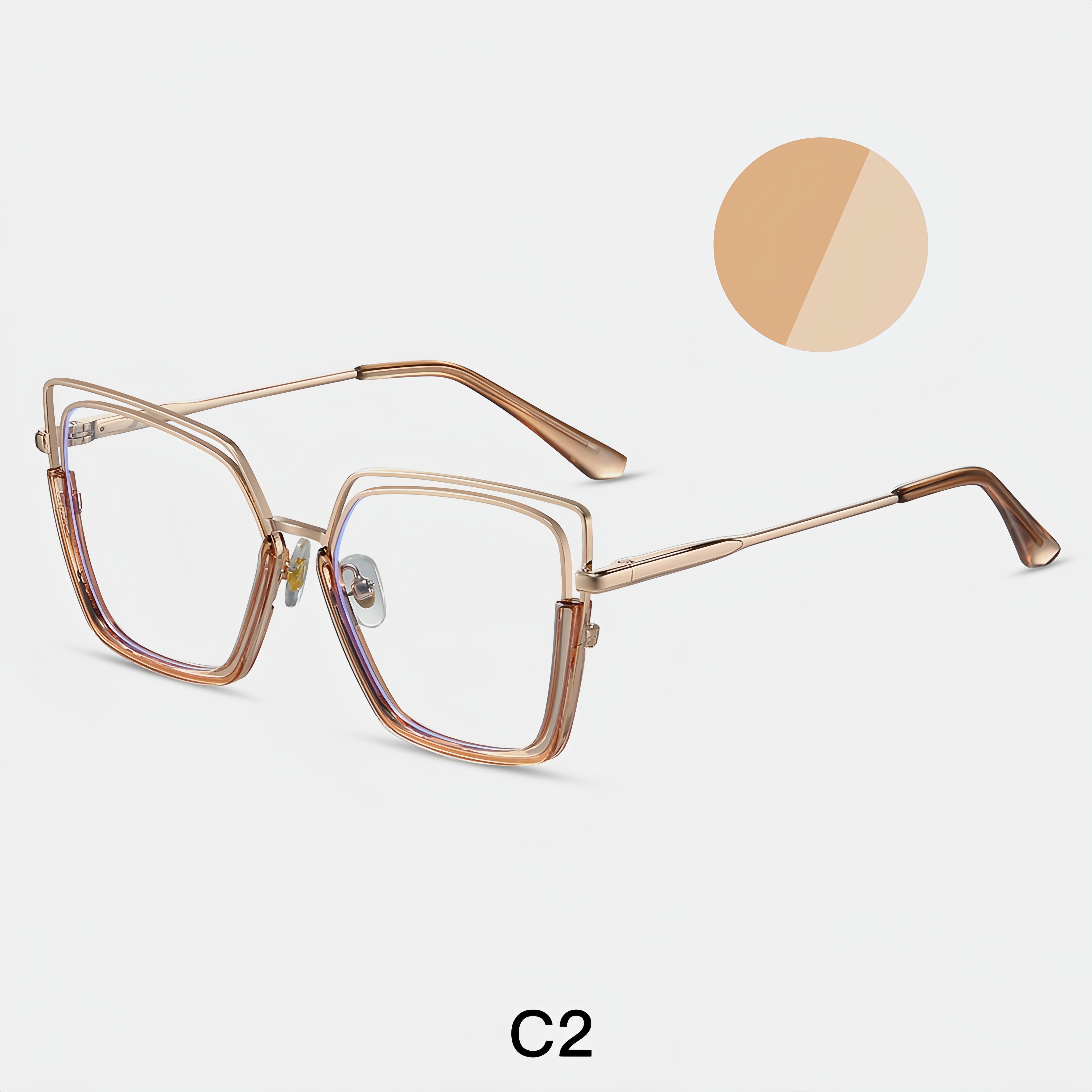 Women's TR90-Metal Hybrid Glasses Frames