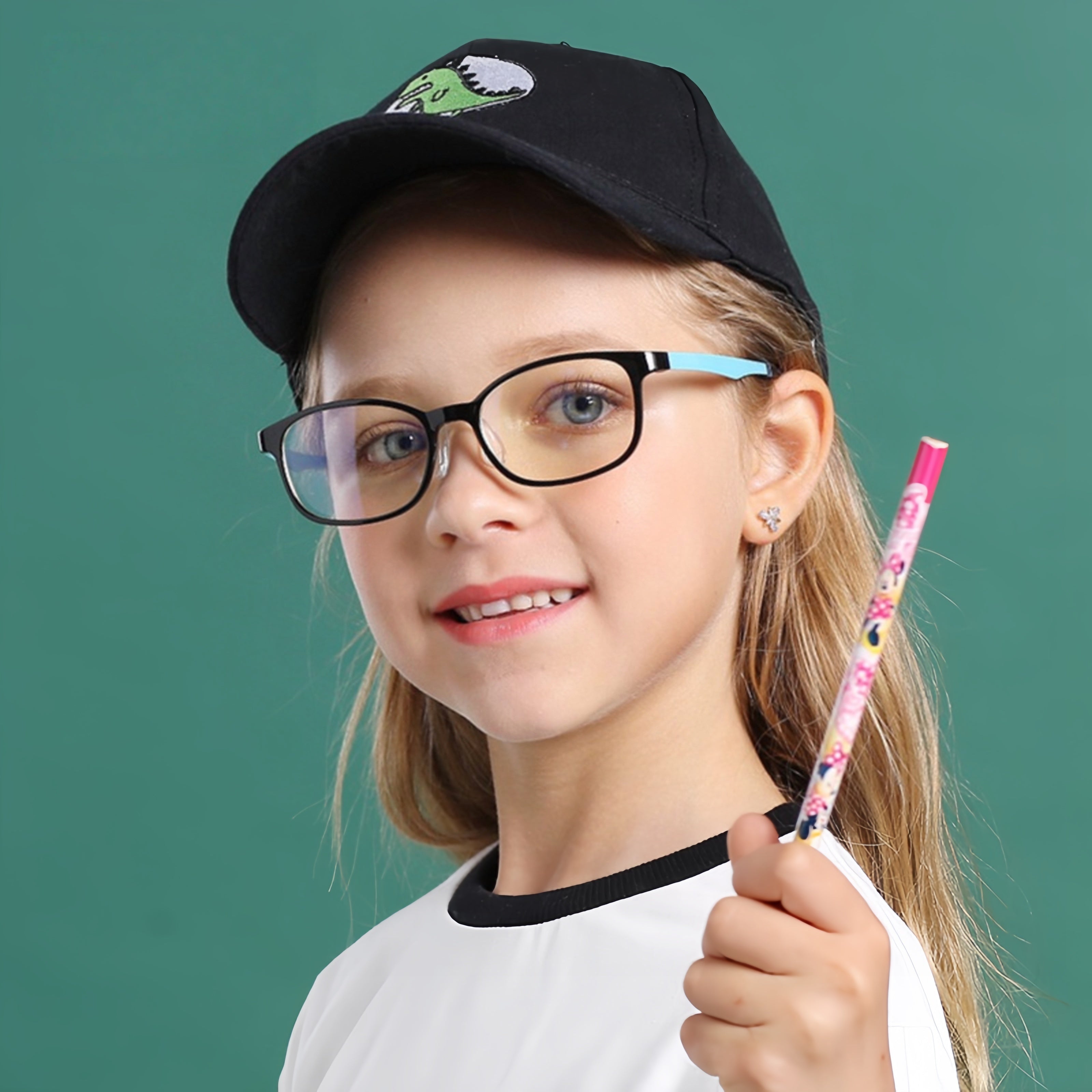 Kids' TR90 Square Frame Prescription Glasses
