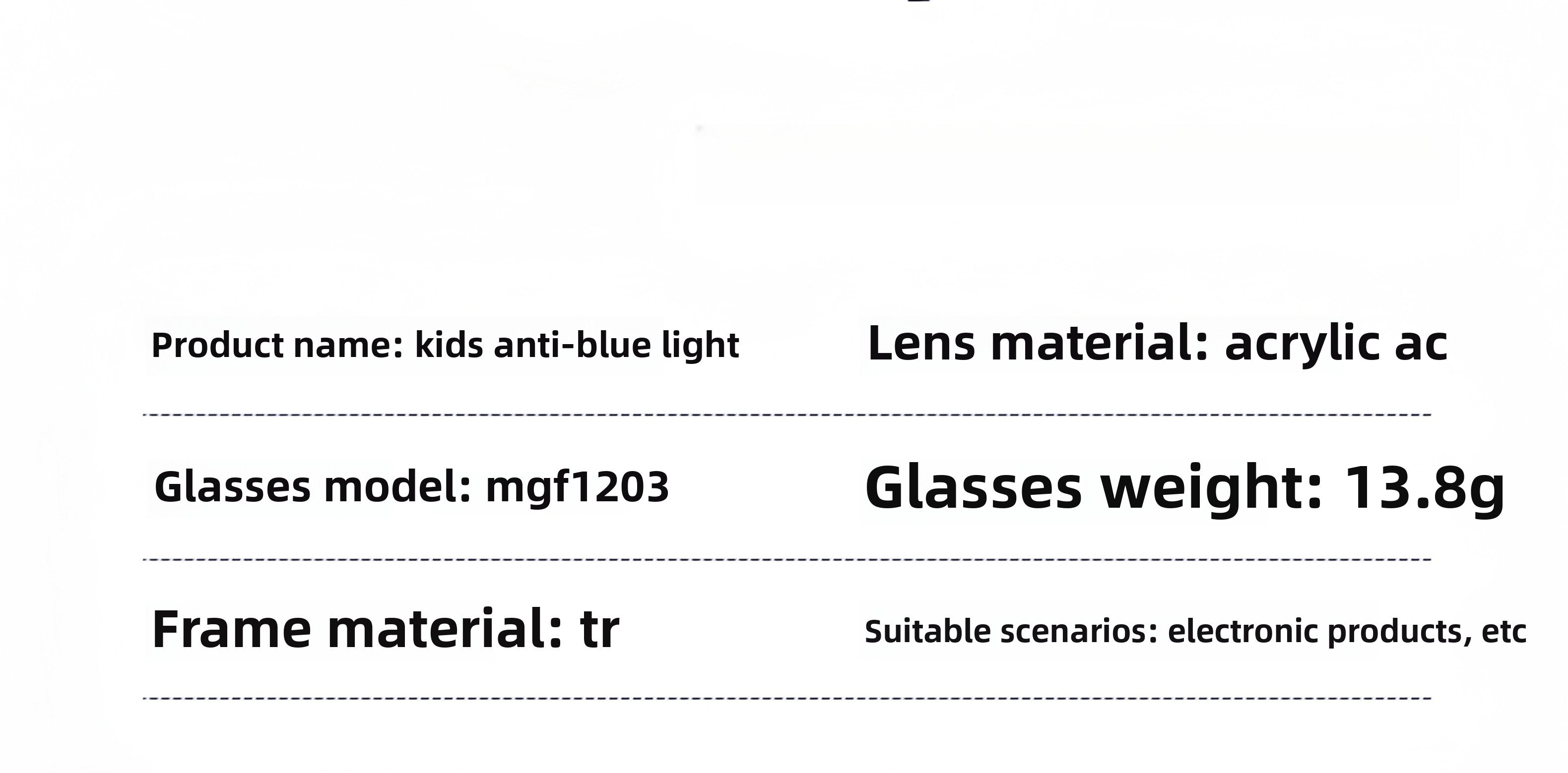Kids' TR90 Eyeglass Frames