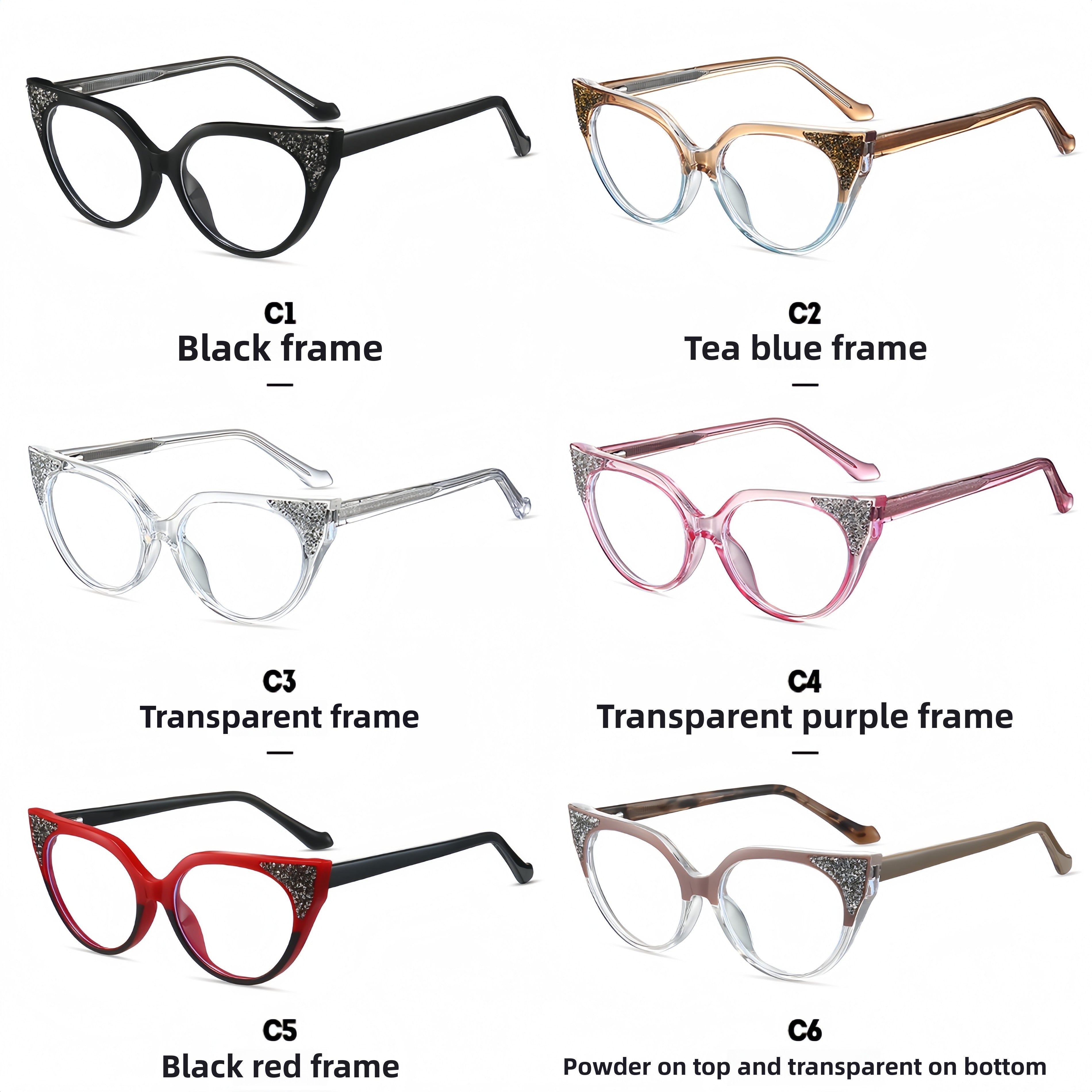 Women's TR90 Cat-Eye Eyeglass Frames