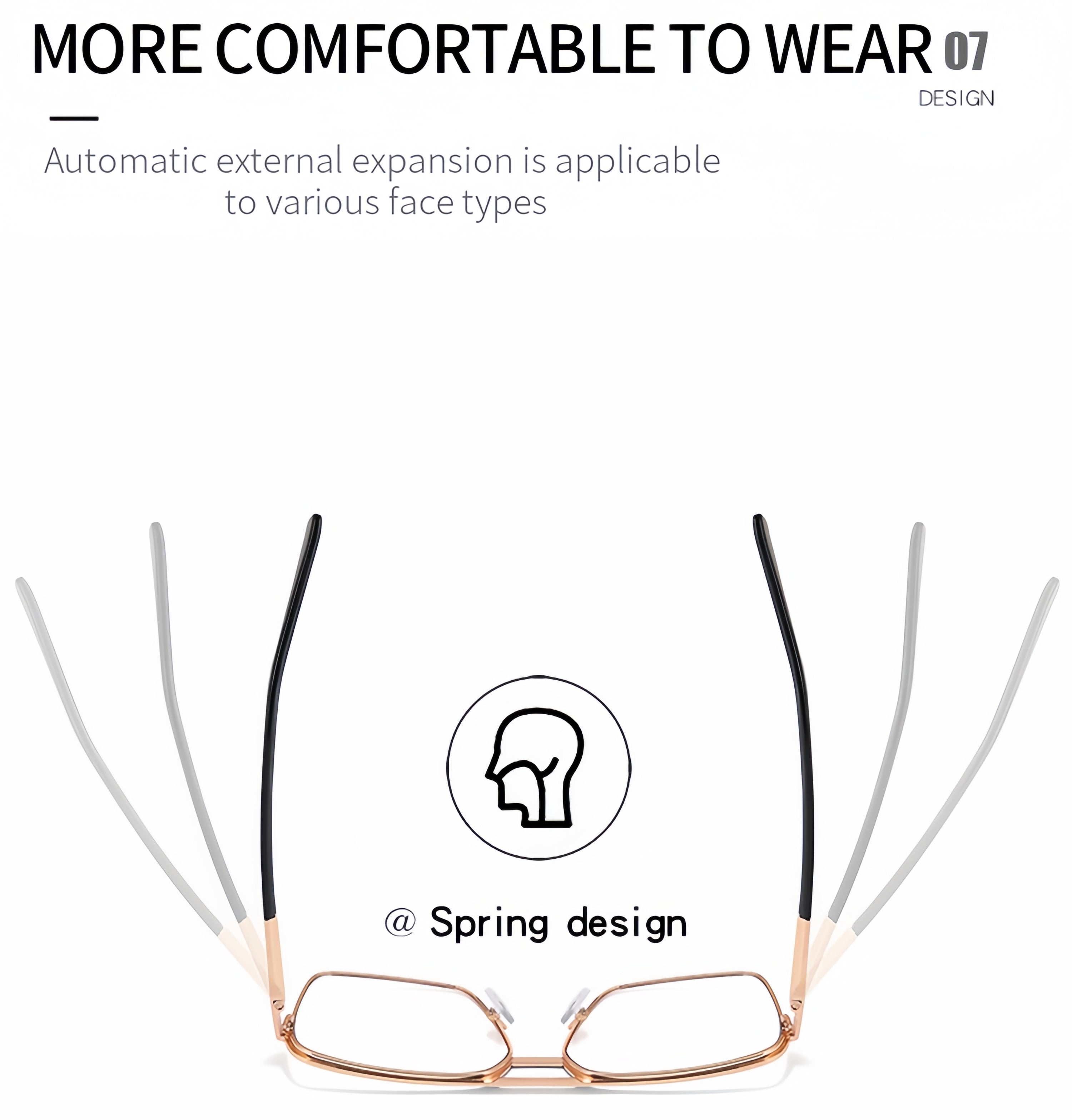 Men's Business-Casual Metal Prescription Glasses Frame