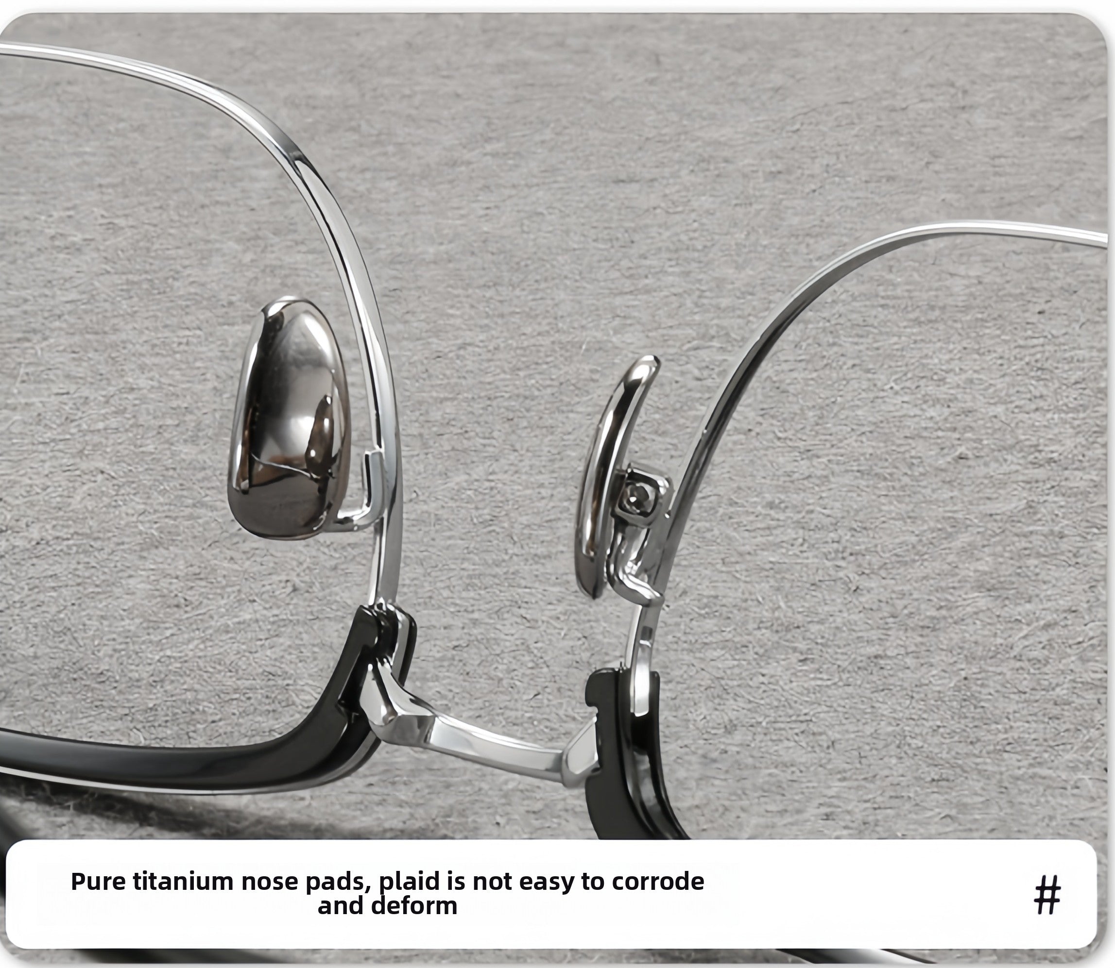 Men's ultra-light pure titanium glasses frame