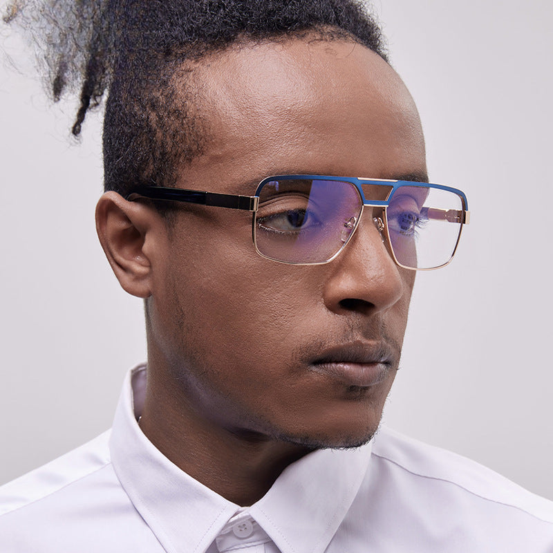 Men's Business-Casual Metal Prescription Glasses Frame