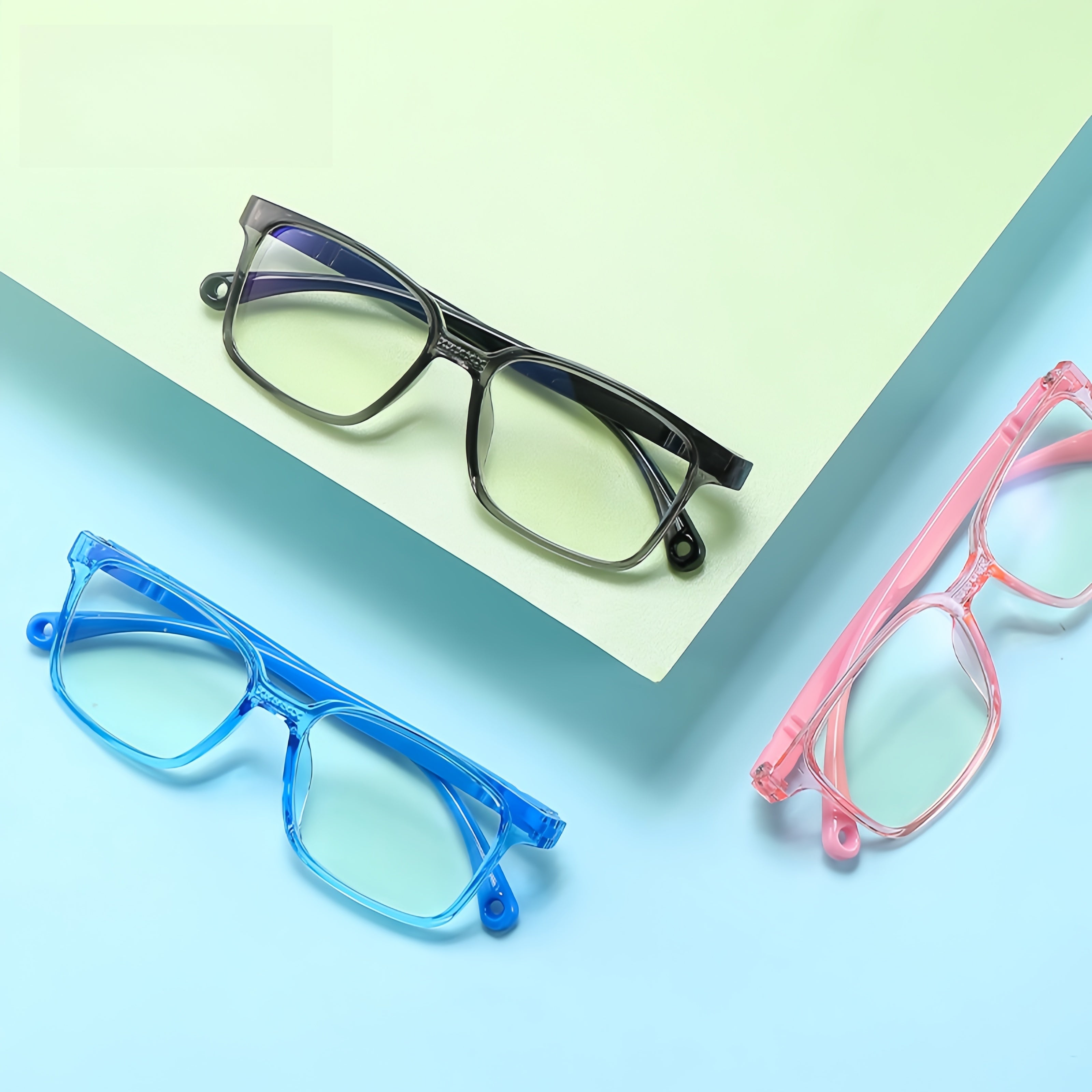 Kids' TR90 Square Prescription Glasses Frame