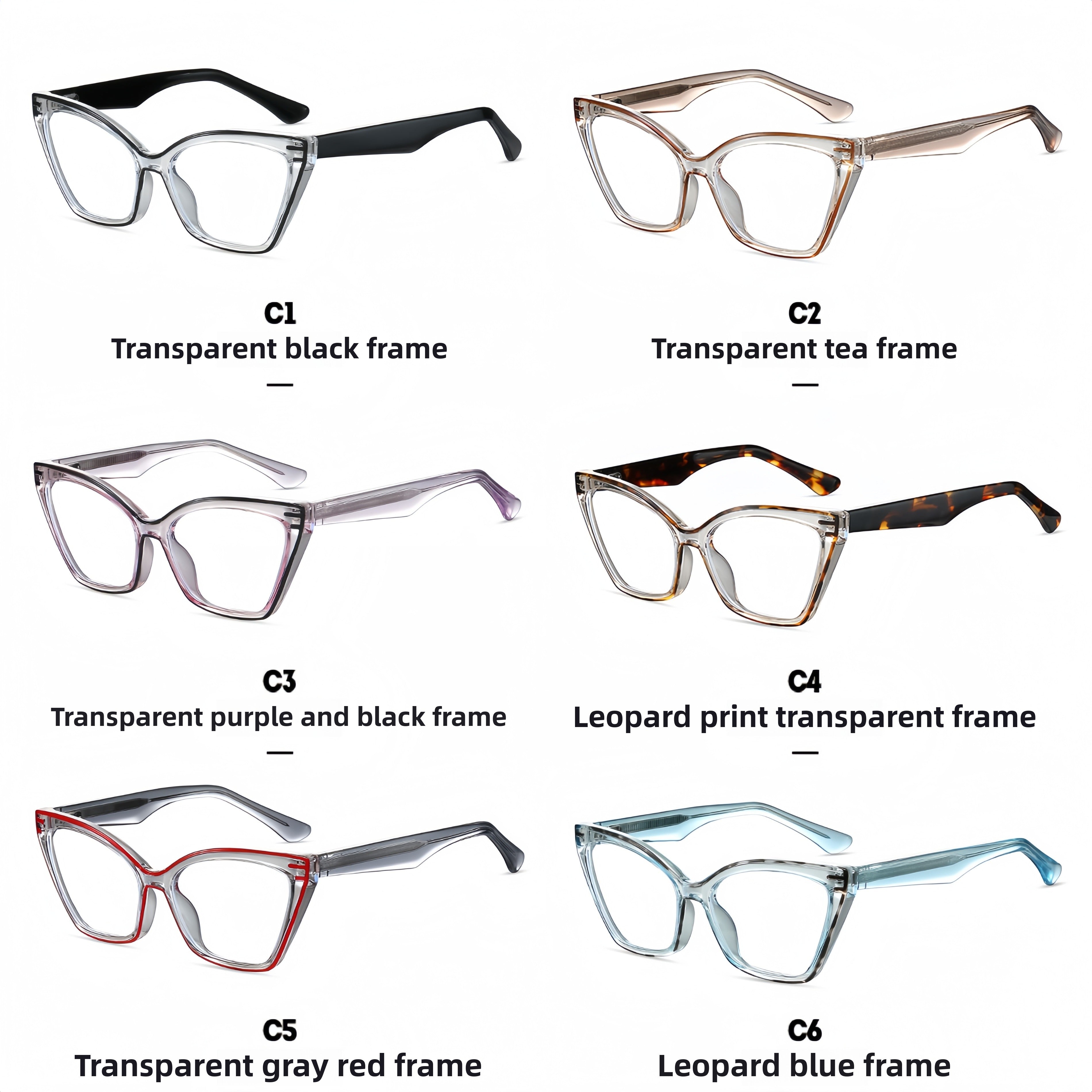 Women's TR90 Square Eyeglass Frames