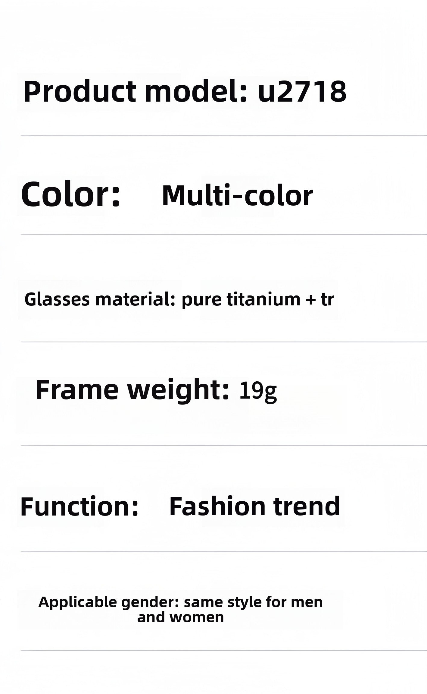 Men's Pure Titanium Retro Glasses Frame