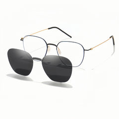 Rimless RX Frame with Magnetic Sunglass Clip