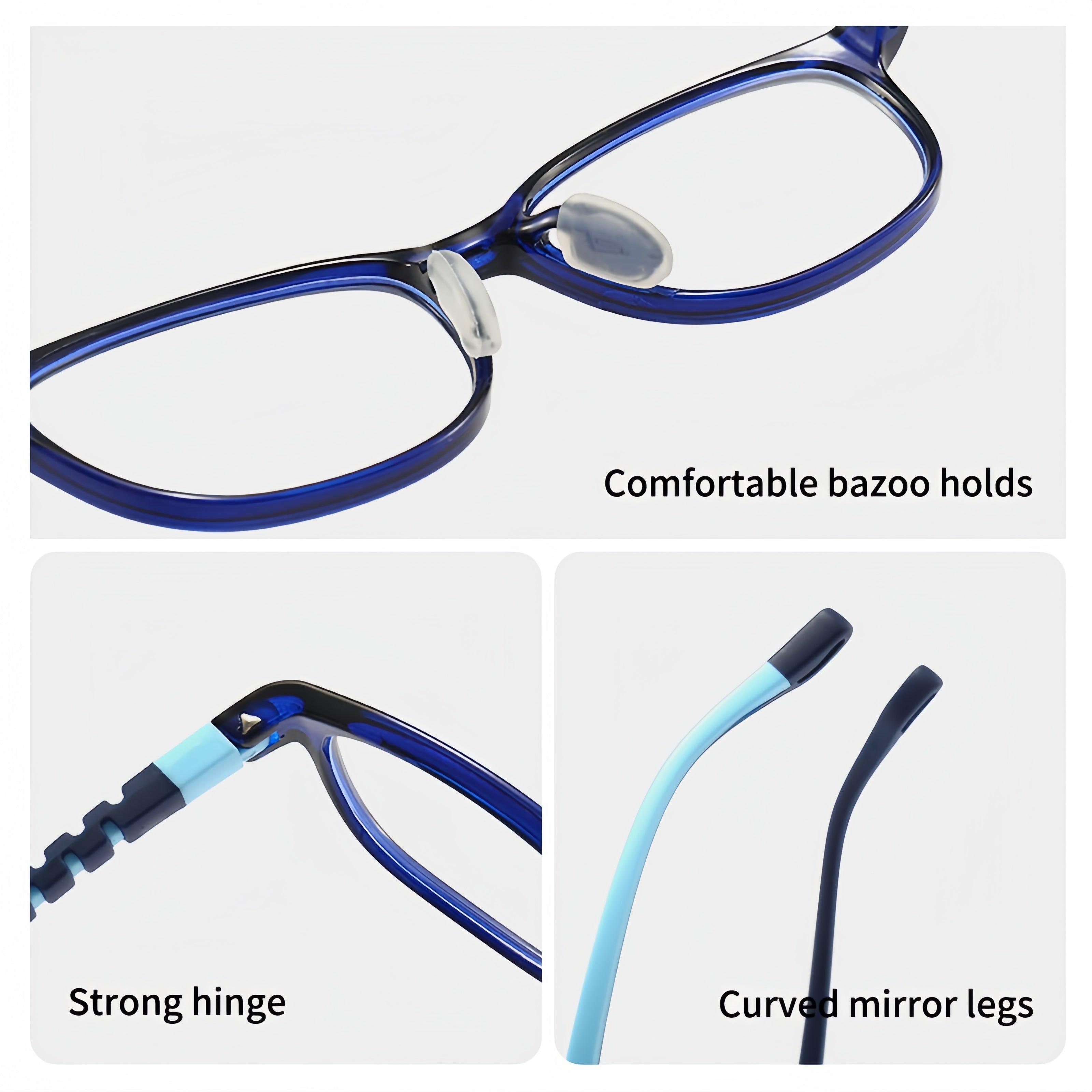 Kids Transparent TR90 Glasses Frame