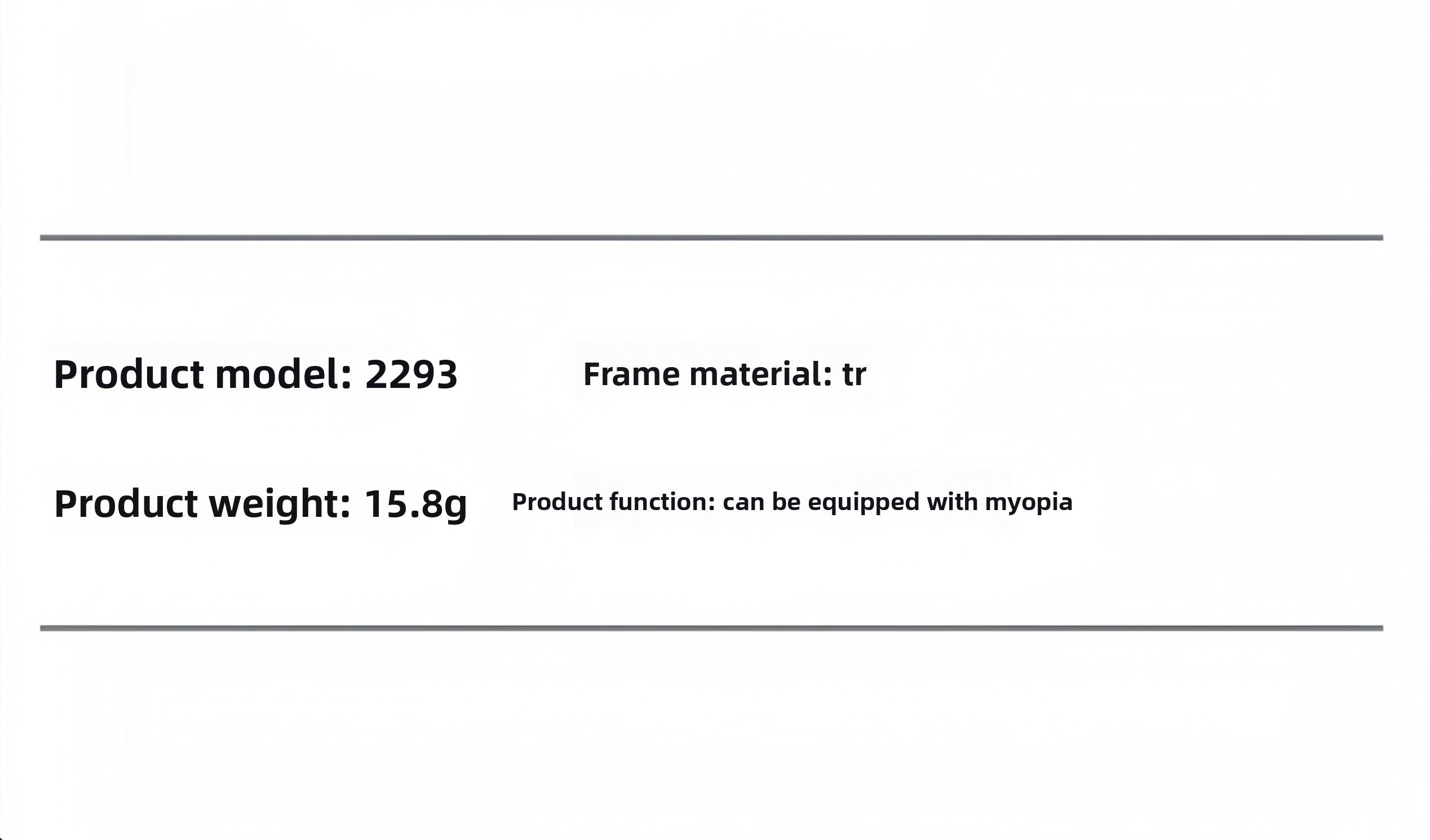 TR90 Oversized Eyeglass Frame for Students