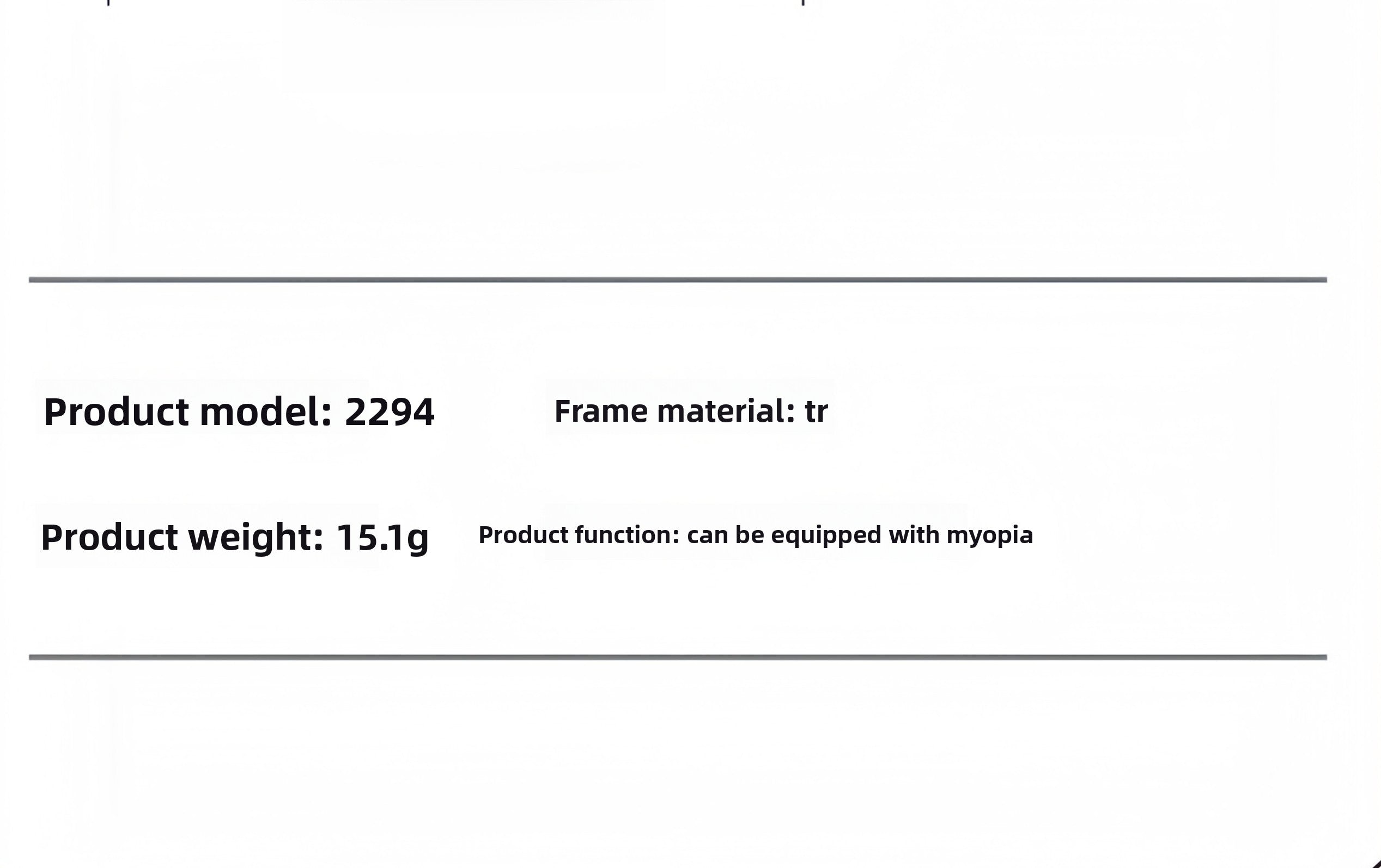 TR90 Ophthalmic Frame for Adolescents