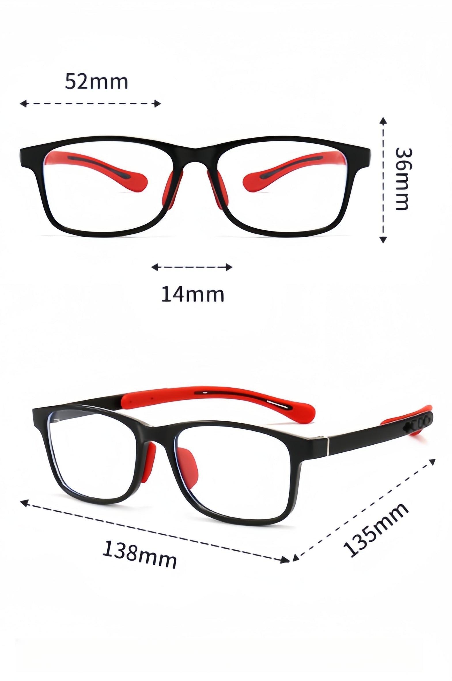 TR90 Kids' Fashionable Prescription Glasses Frames