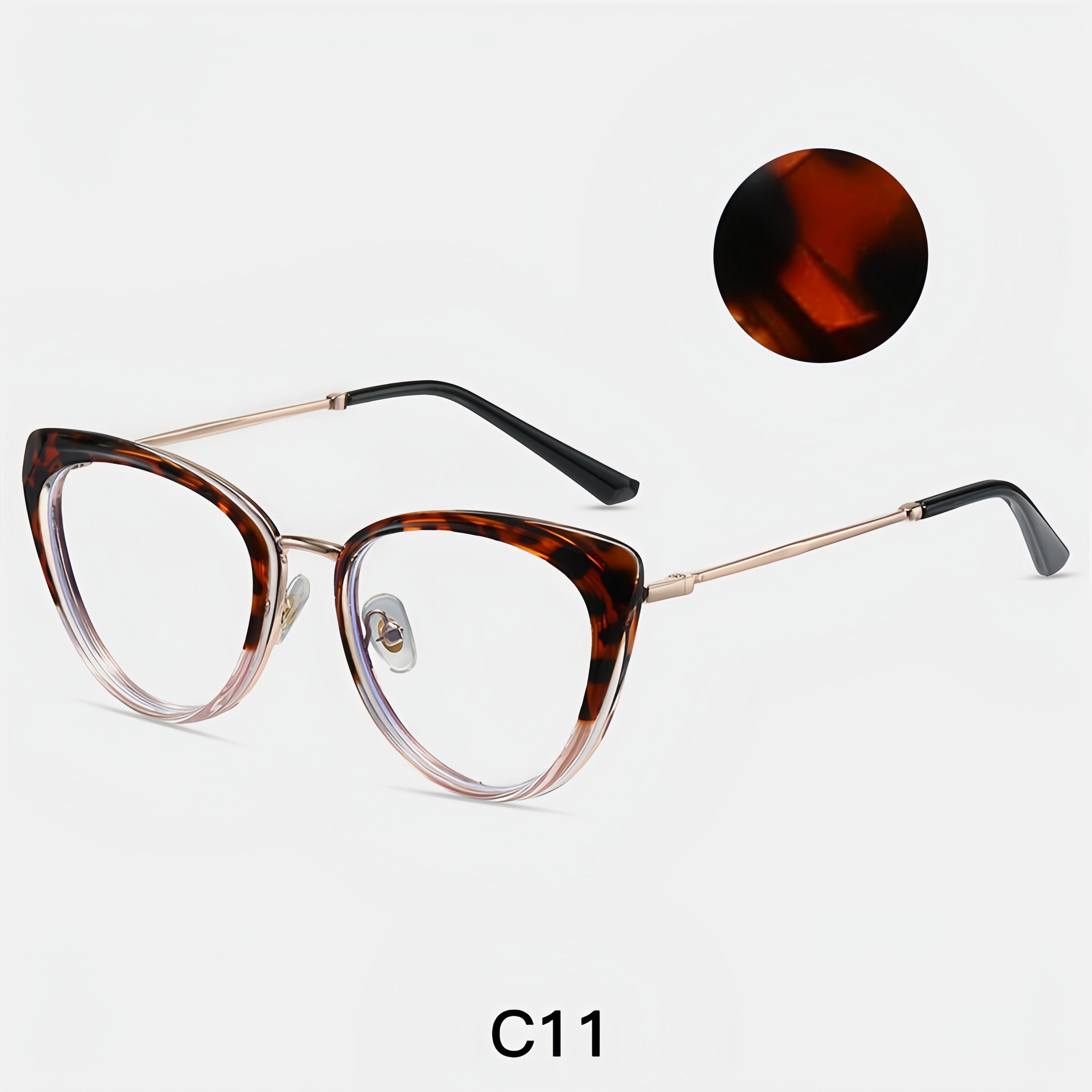 Women's Metal Cat-Eye Optical Frames