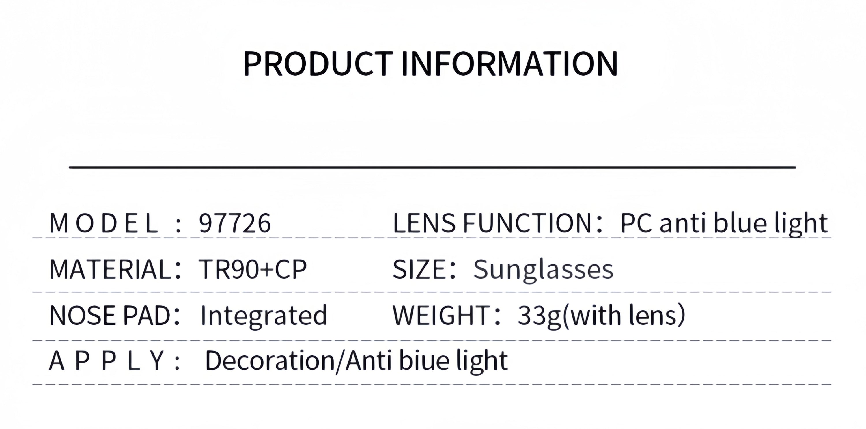 Women's TR90 & Metal Slimming Face Contour Prescription Glasses