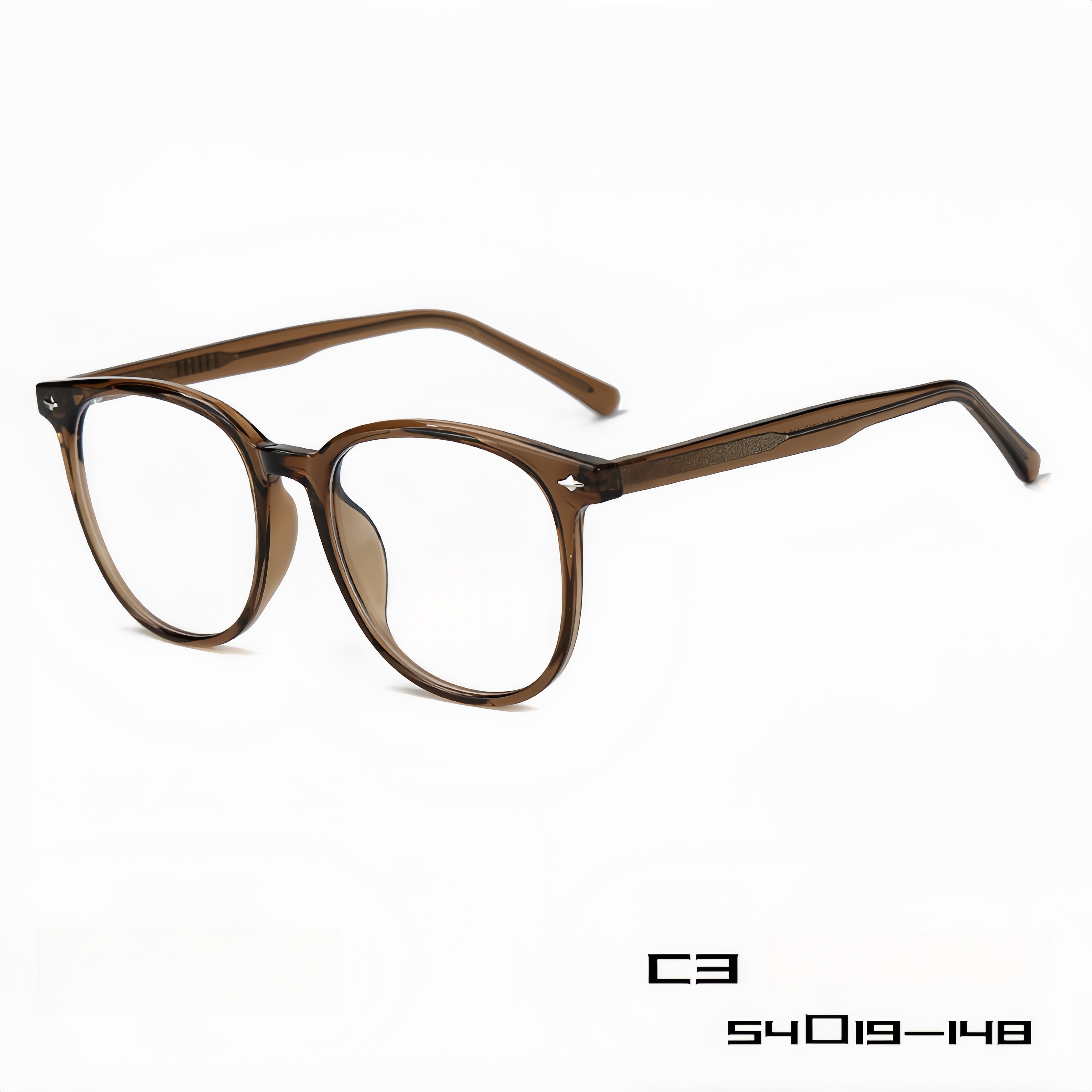 TR90 Frame with Acetate Temple Large Vision Glasses