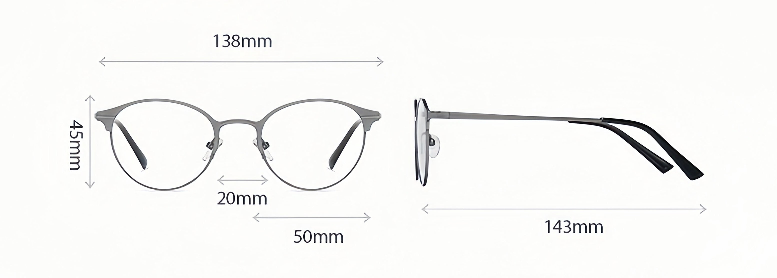 Men's 3-in-1 Round Prescription Frame & Sunglasses Set