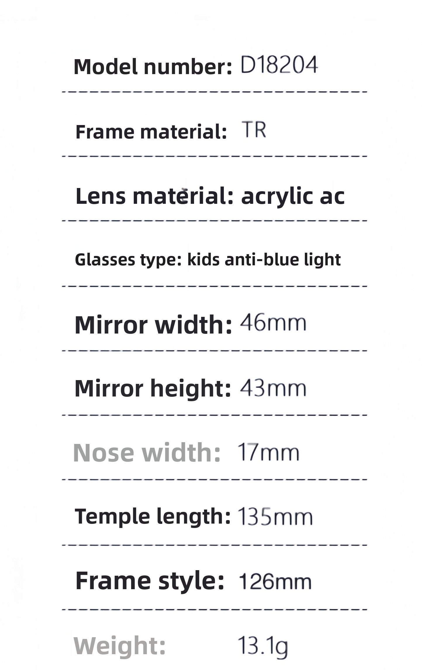 Kids Round Prescription Glasses Frame