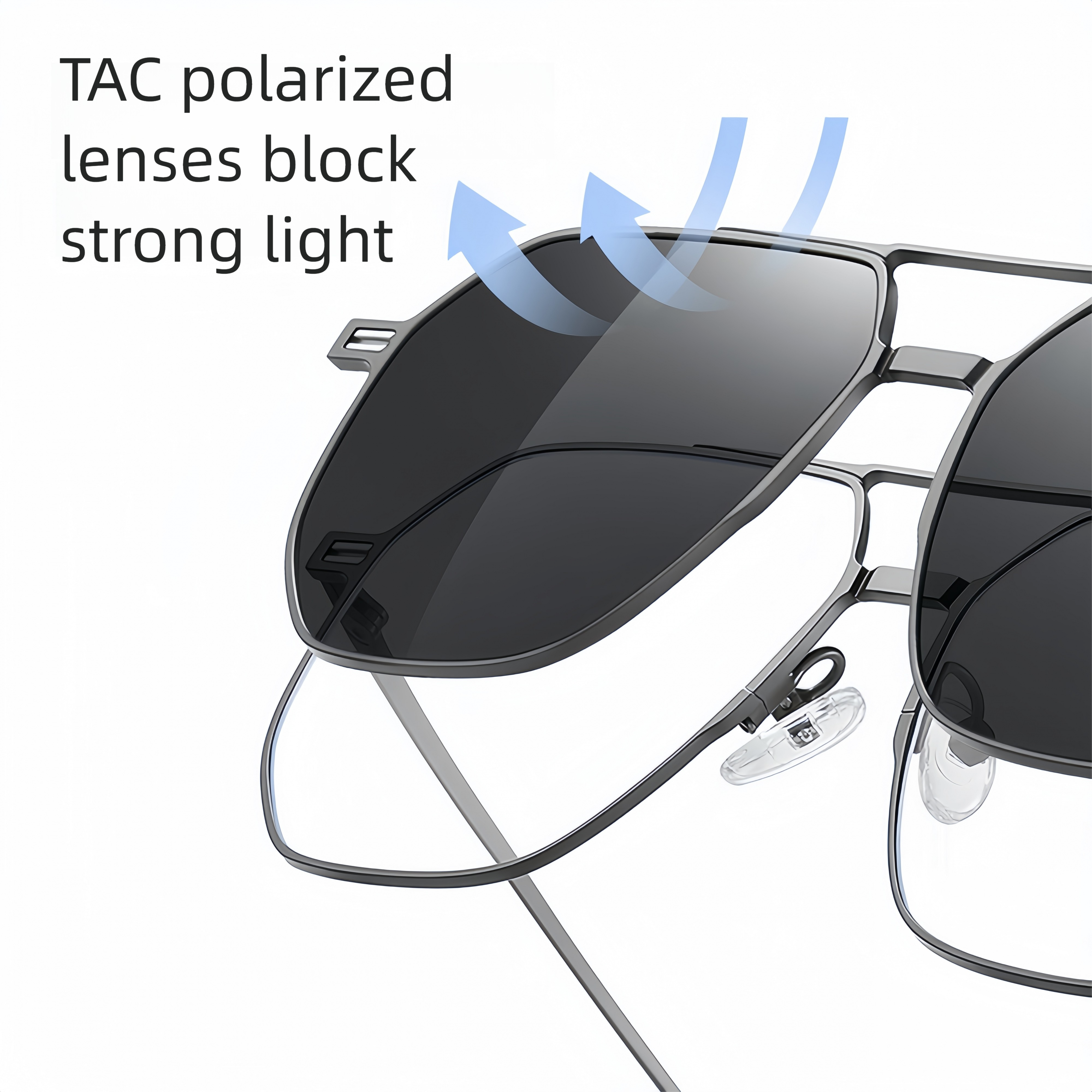 Men's Magnetic Clip-on Prescription Eyewear Set