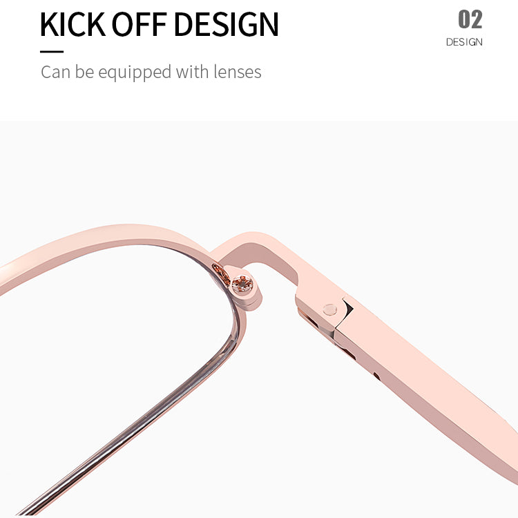 Women's Metal Cat-Eye Glasses Frames