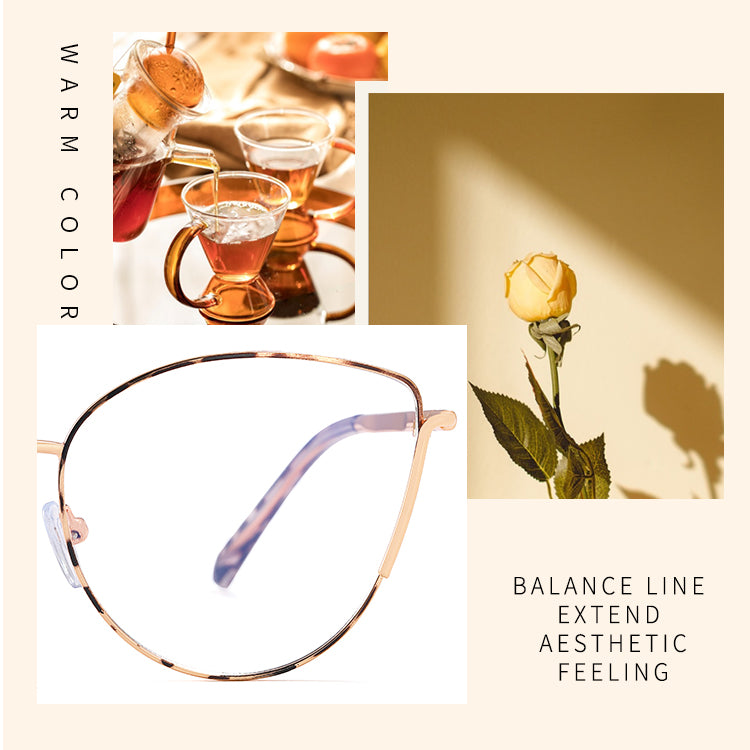 Women's Retro Metal Glasses Frames